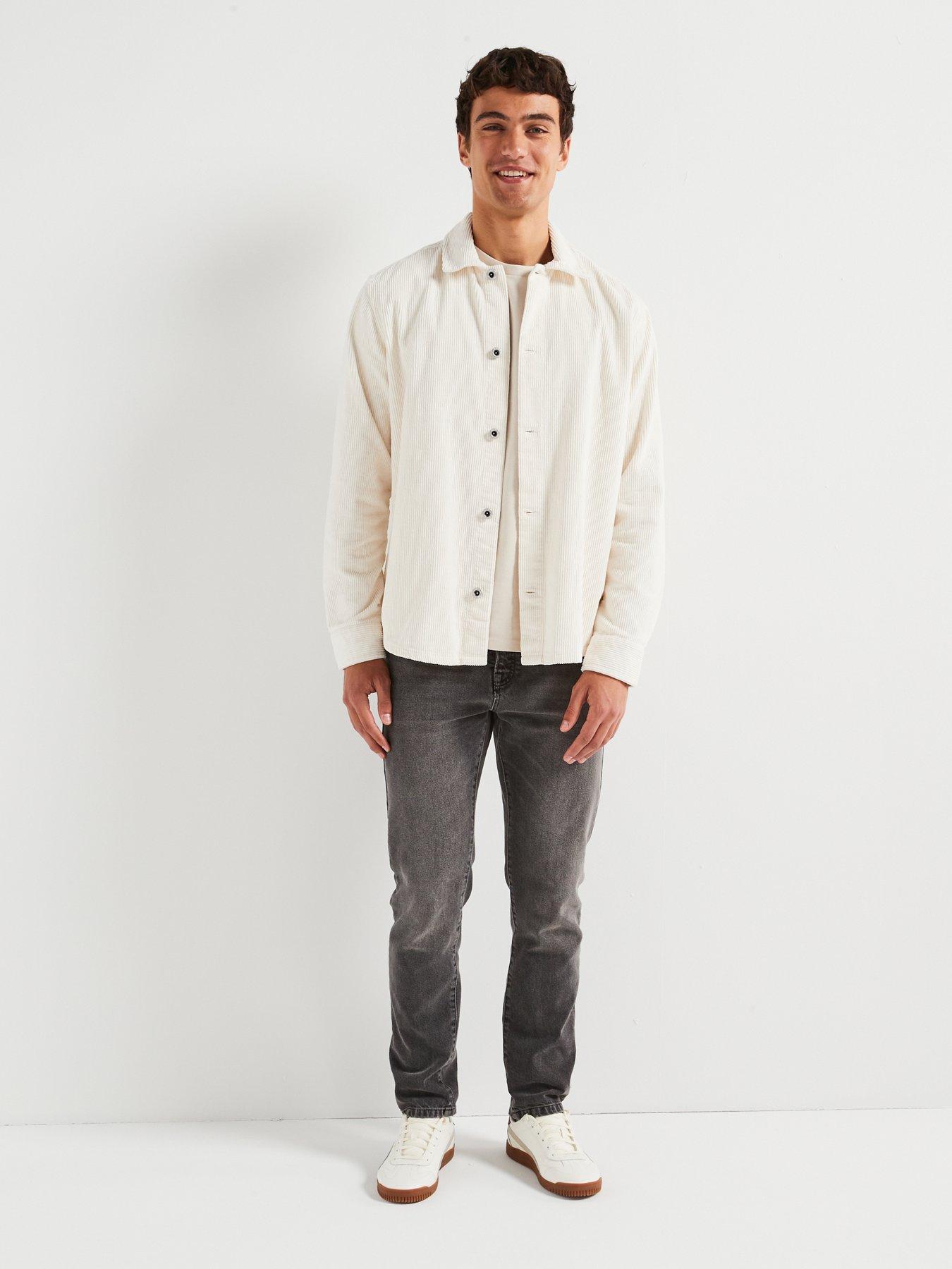 only-sons-relaxed-fit-corduroy-shacket-creamback