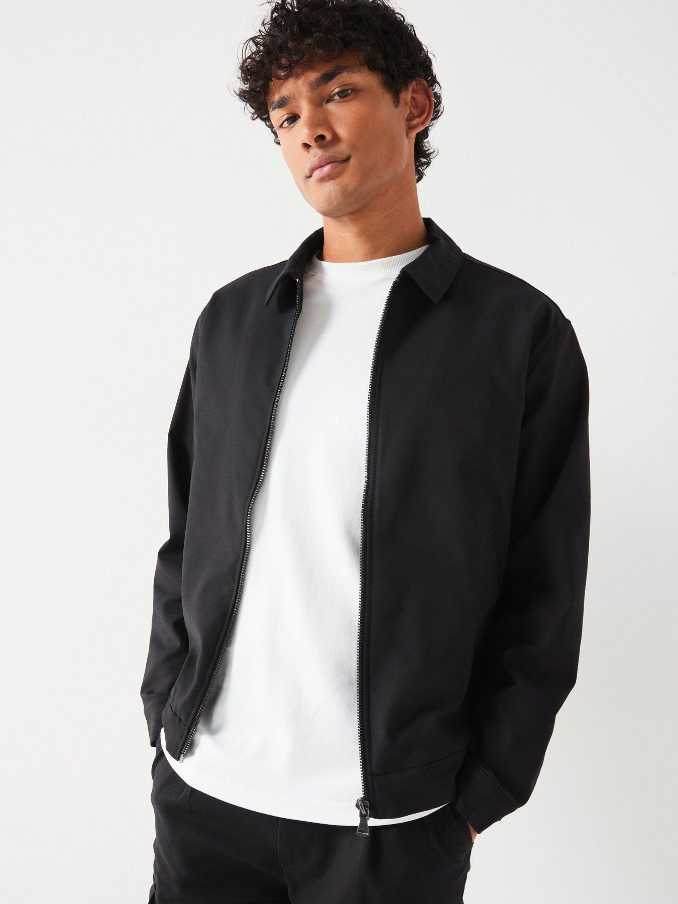 only-sons-smart-co-ord-zip-jacket-black