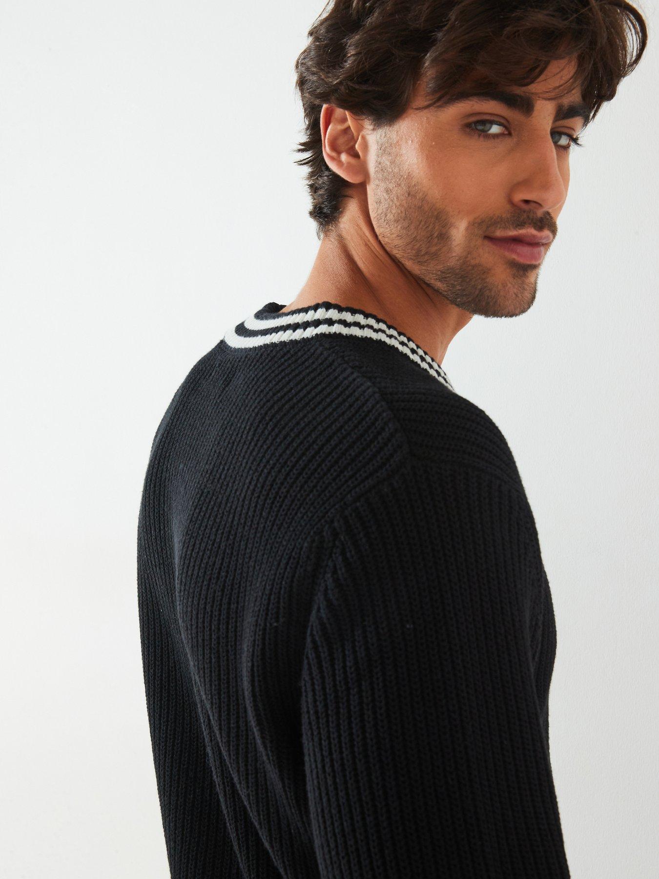 only-sons-only-amp-sons-tipped-v-neck-knitted-jumperdetail