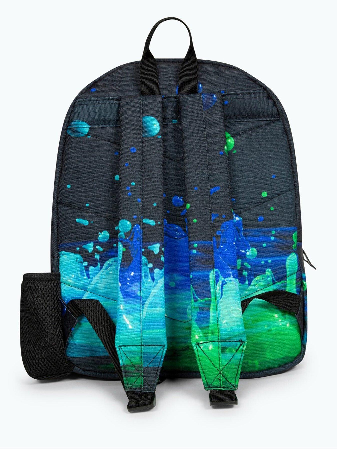 hype-hype-unisex-black-3d-droplets-badge-backpackback