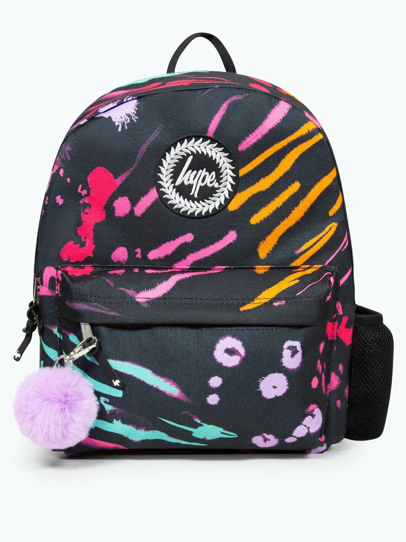 hype-hype-unisex-black-scratches-badge-backpackstillFront