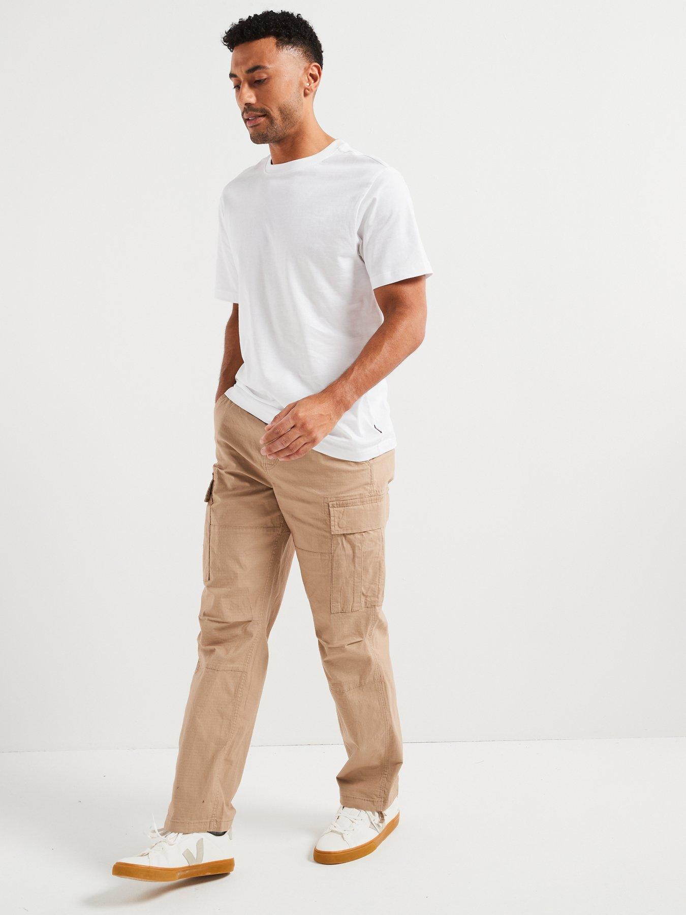 only-sons-only-amp-sons-ray-loose-fit-cargo-trousers-beigeback