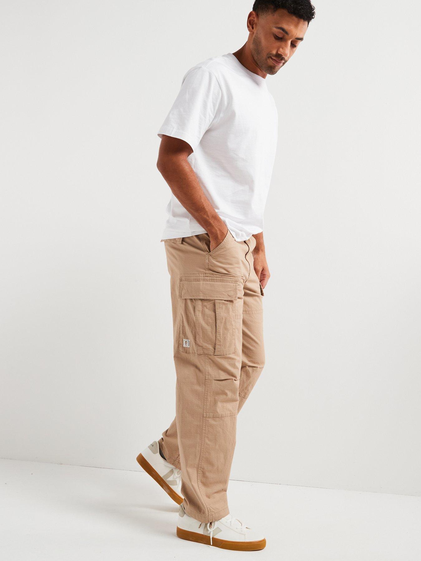 only-sons-only-amp-sons-ray-loose-fit-cargo-trousers-beigedetail