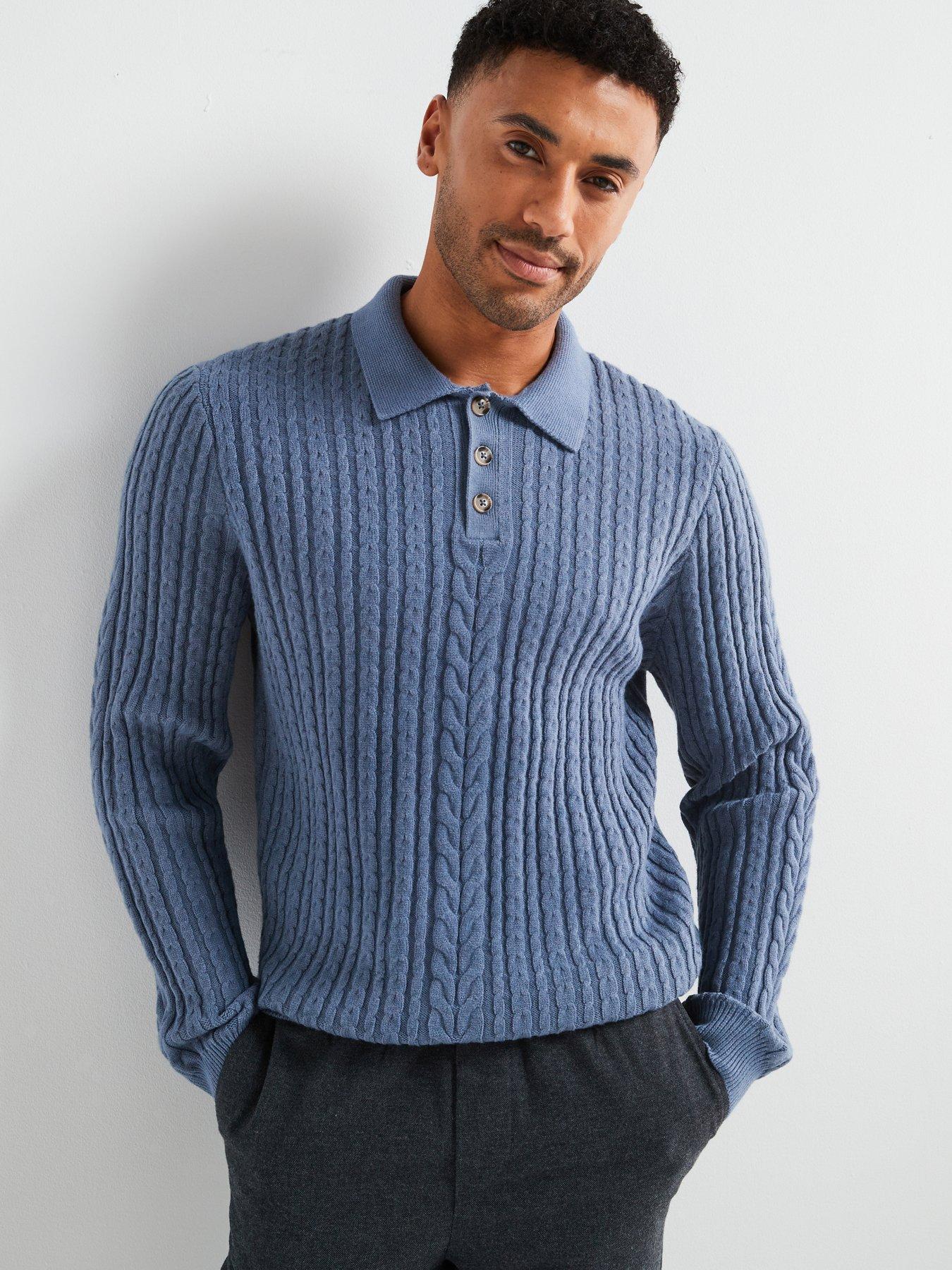 only-sons-only-amp-sons-long-sleeve-cable-knitted-polo-shirt