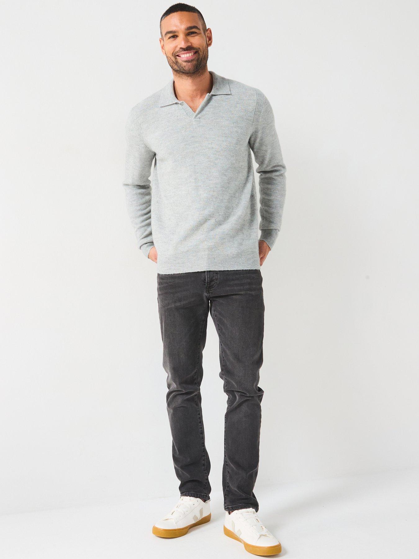 only-sons-only-amp-sons-long-sleeve-open-collar-knitted-polo-shirtback