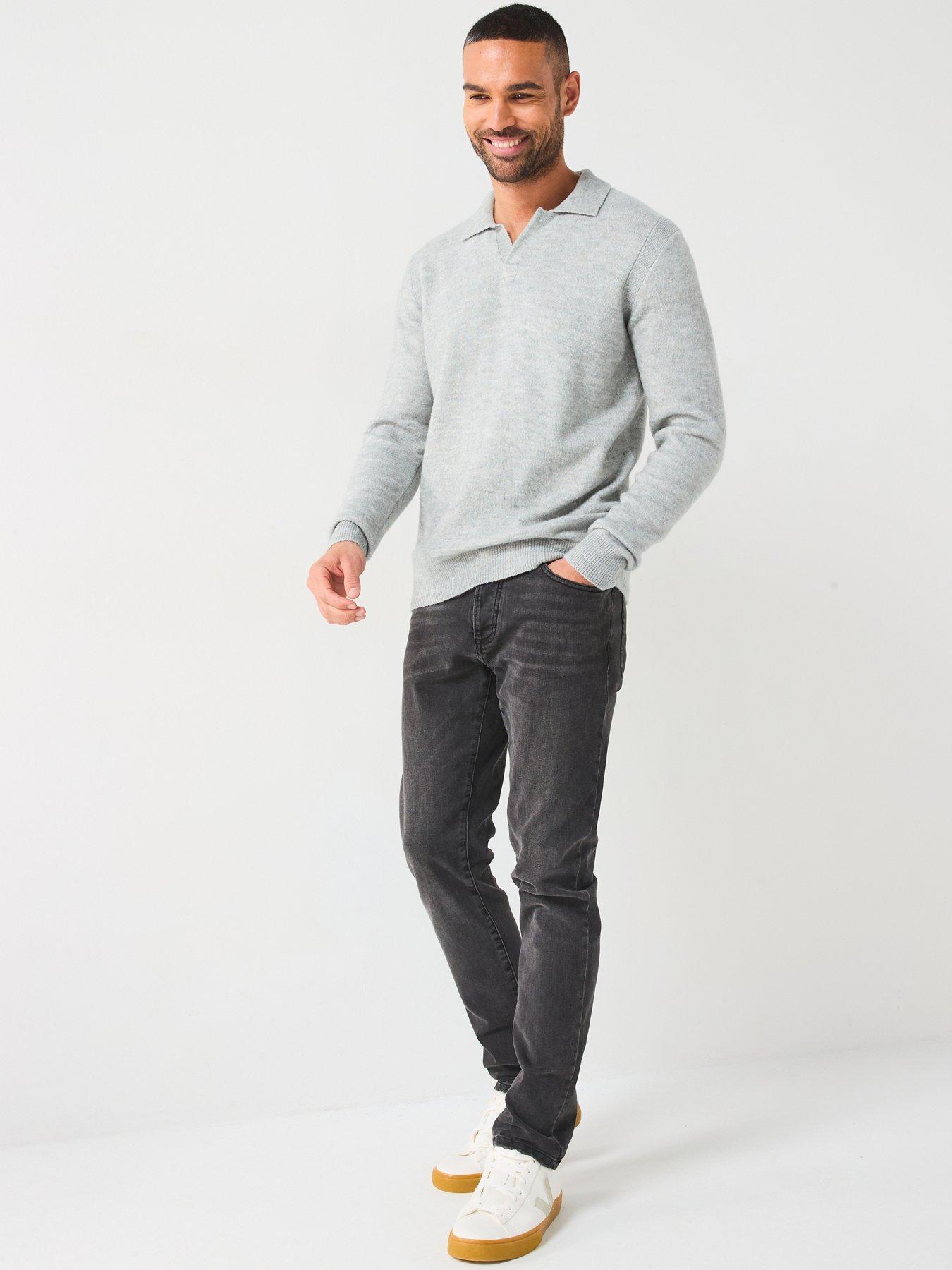 only-sons-only-amp-sons-long-sleeve-open-collar-knitted-polo-shirtoutfit