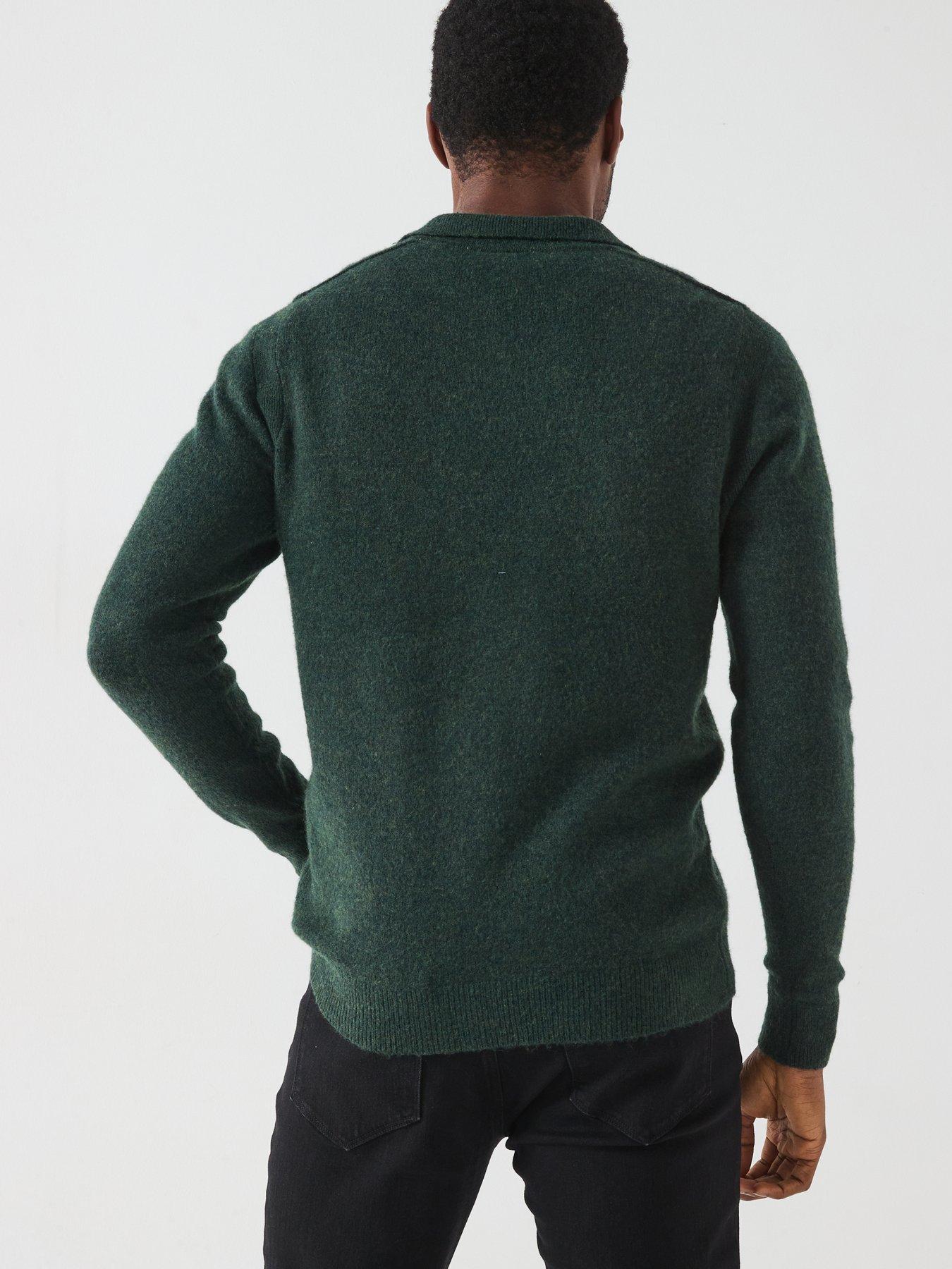 only-sons-long-sleeve-open-collar-knitted-polo-shirtstillFront