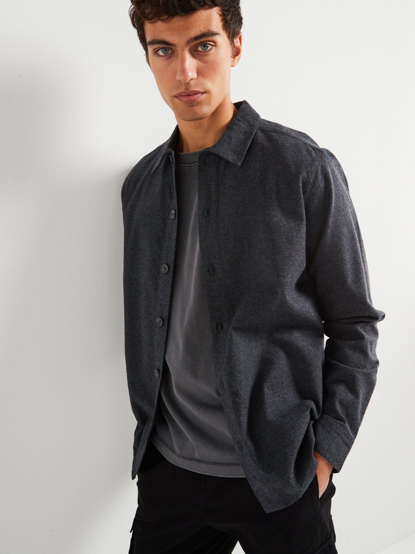 only-sons-long-sleeve-smart-shirt-blackfront