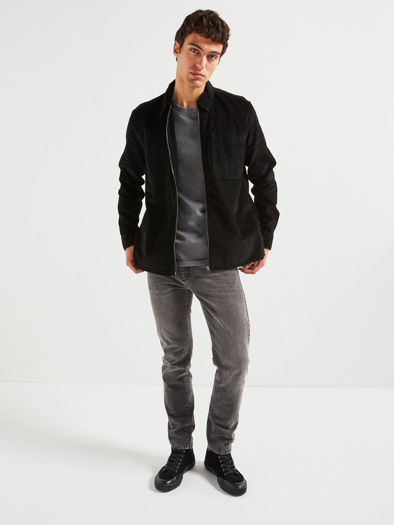 only-sons-two-pocket-zip-corduroy-overshirt-blackback