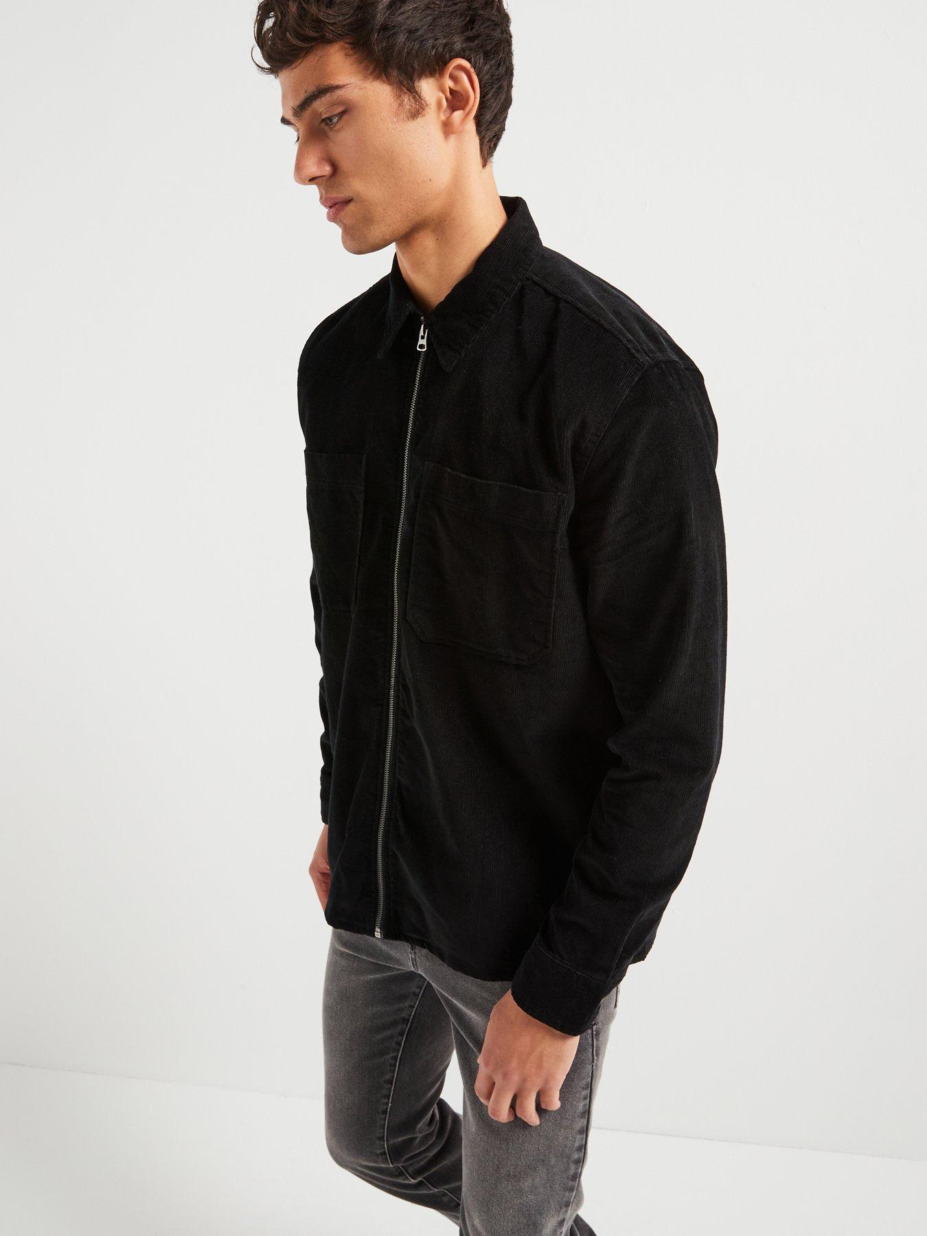 only-sons-two-pocket-zip-corduroy-overshirt-blackoutfit