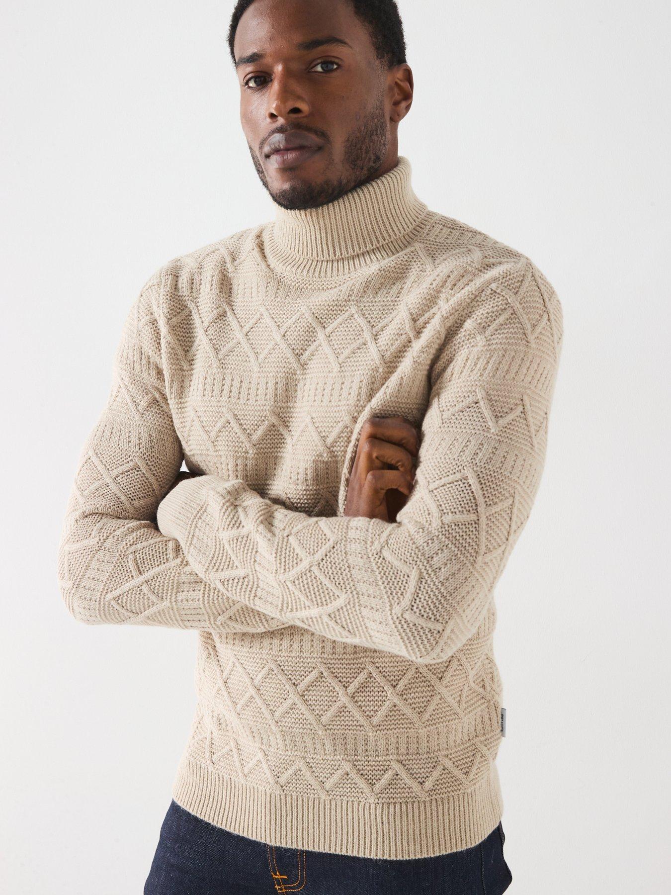 only-sons-textured-cable-roll-neck-knitted-jumperoutfit