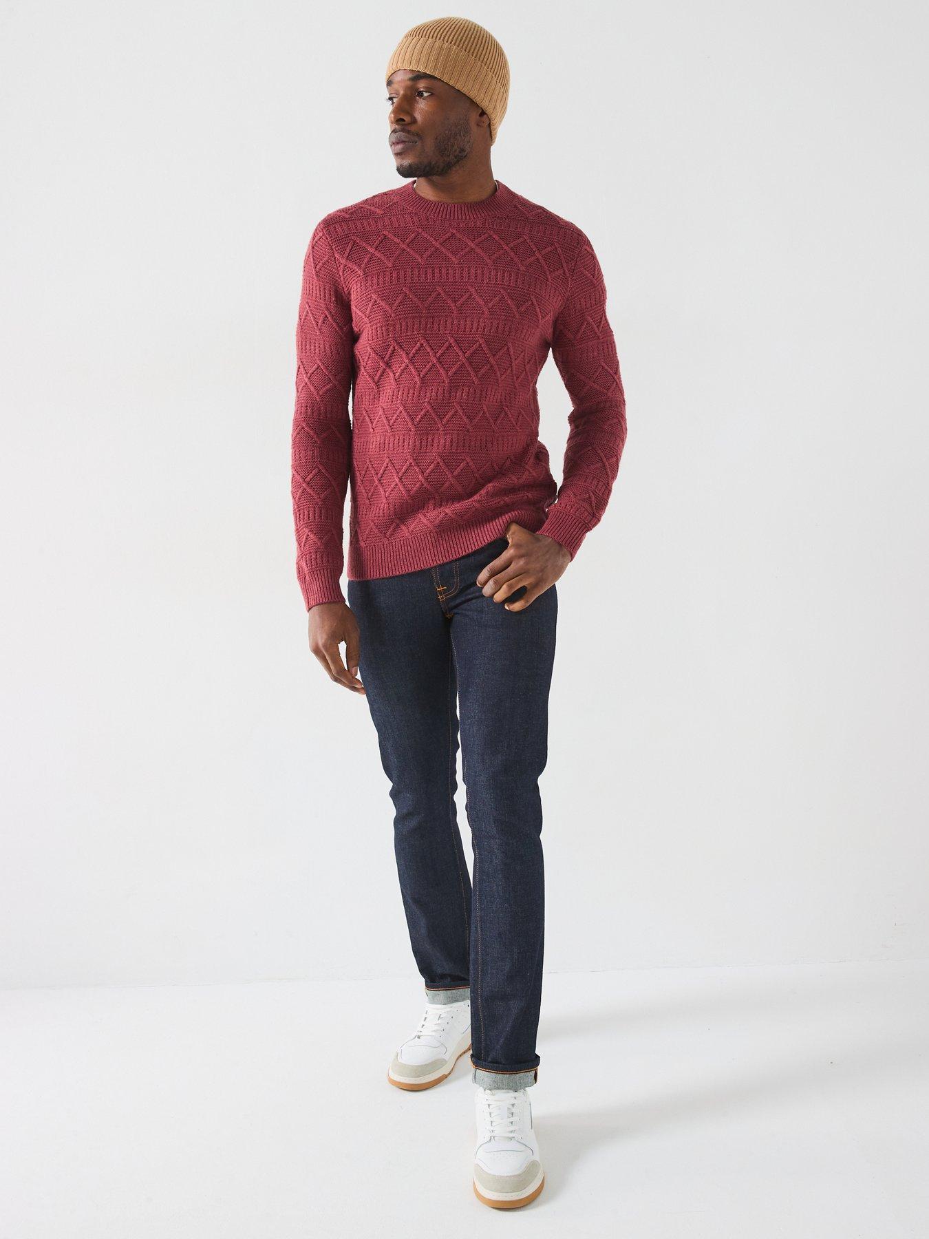 only-sons-crew-textured-cable-knitted-jumperback