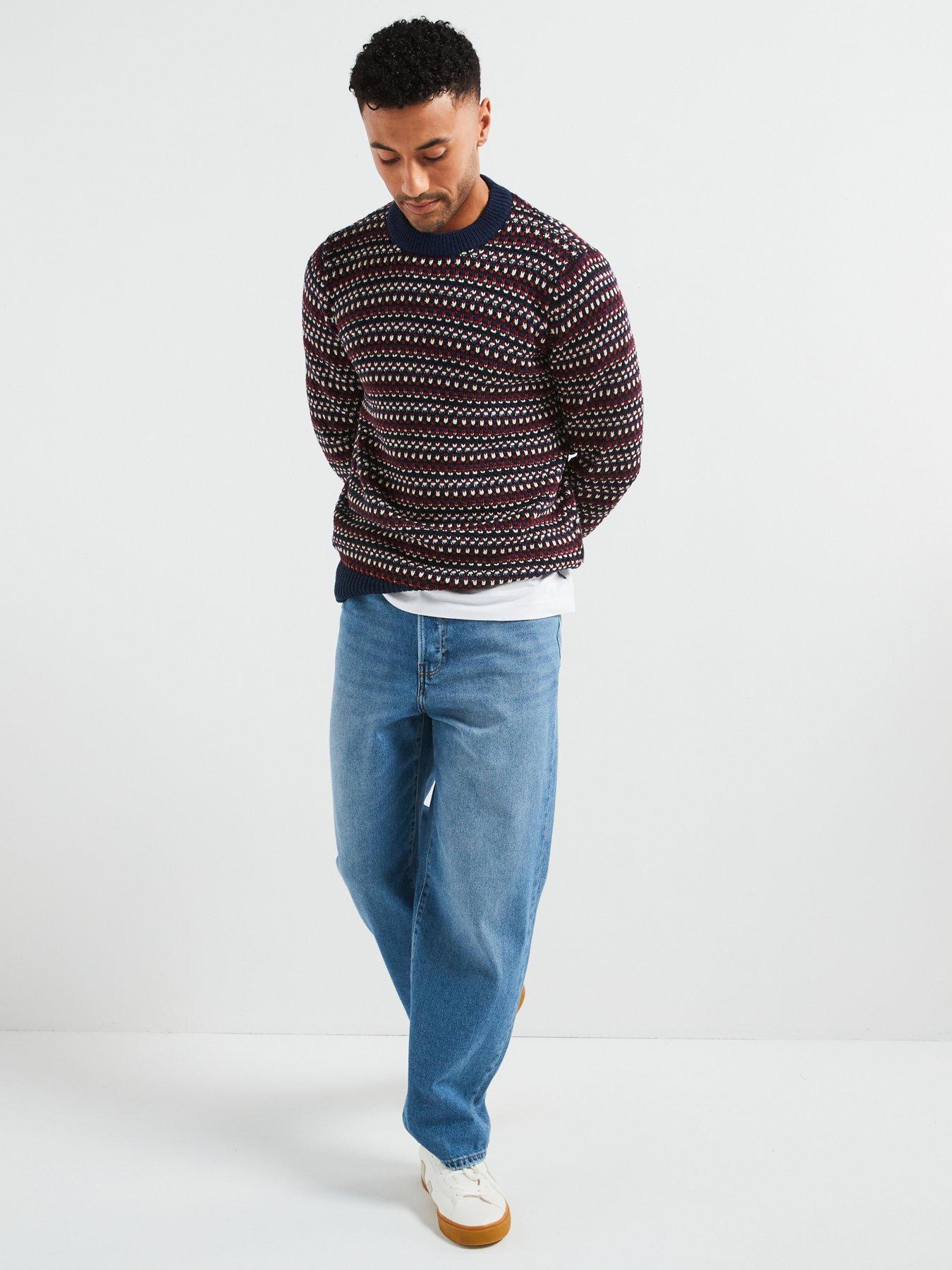 only-sons-only-amp-sons-textured-stripe-crew-knitted-jumperback