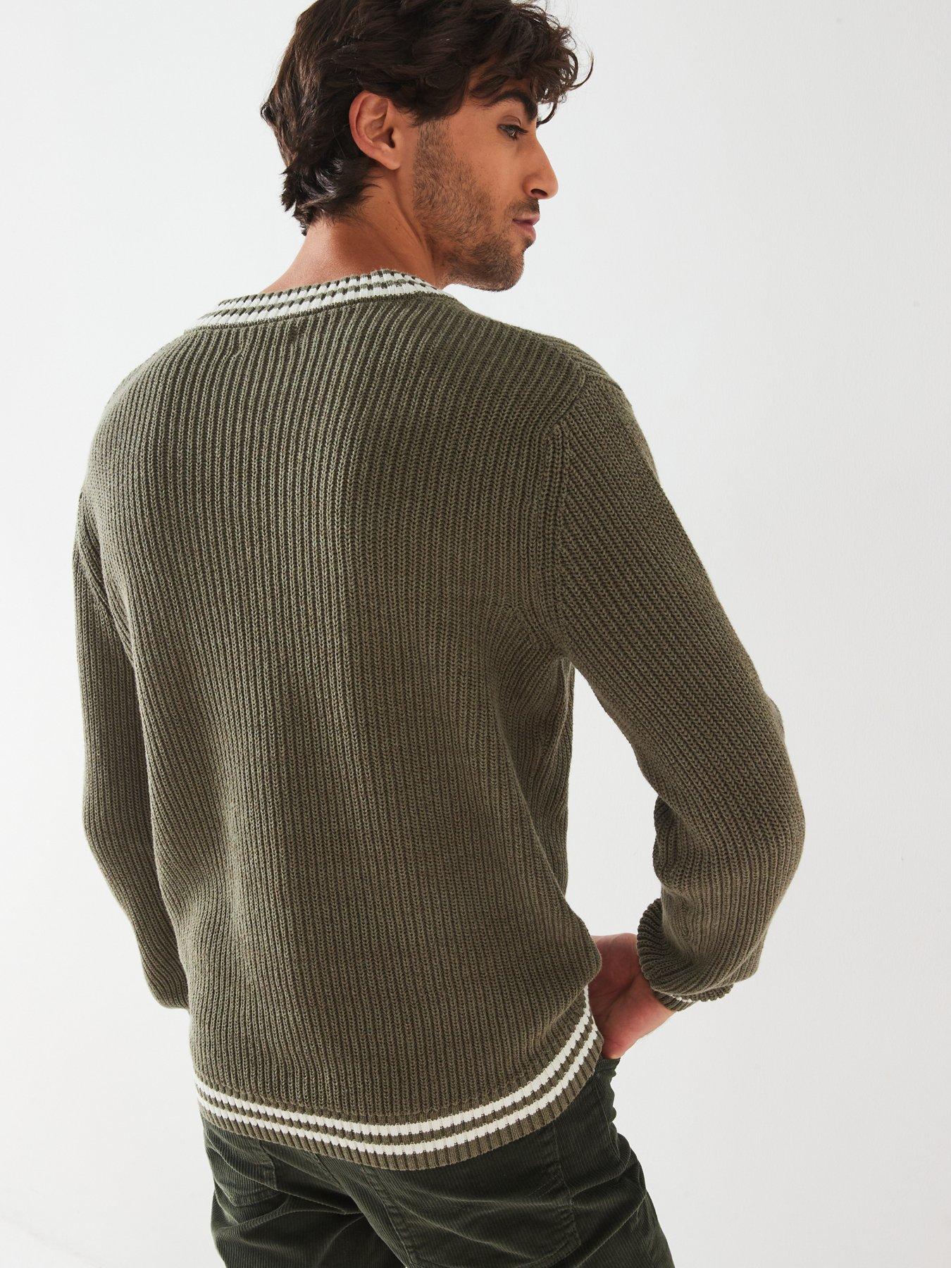 only-sons-only-amp-sons-tipped-v-neck-knitted-jumperstillFront