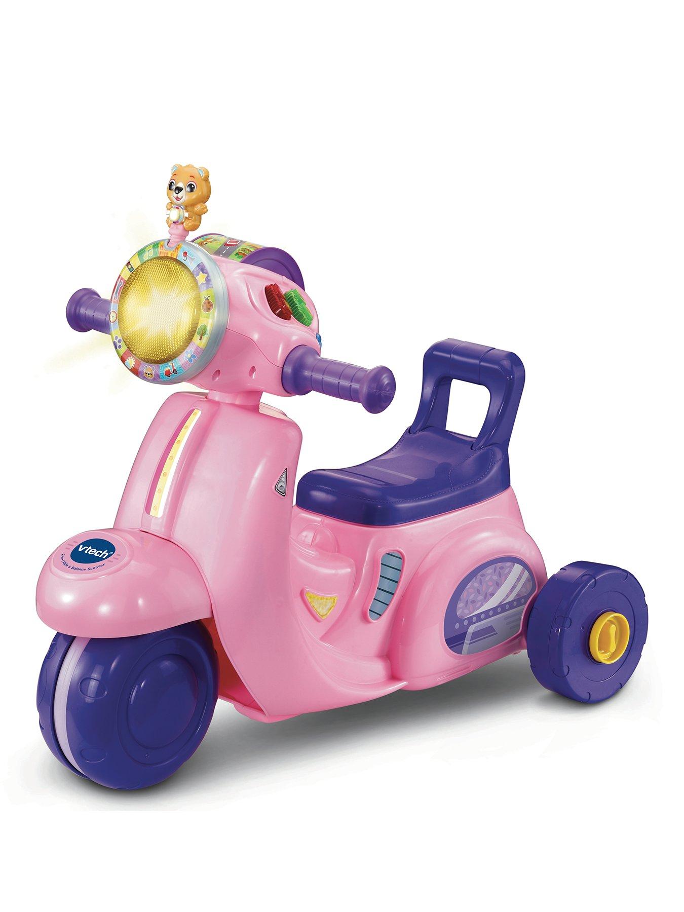Image 1 of 7 of VTech 2-in-1 Ride & Balance Scooter pink