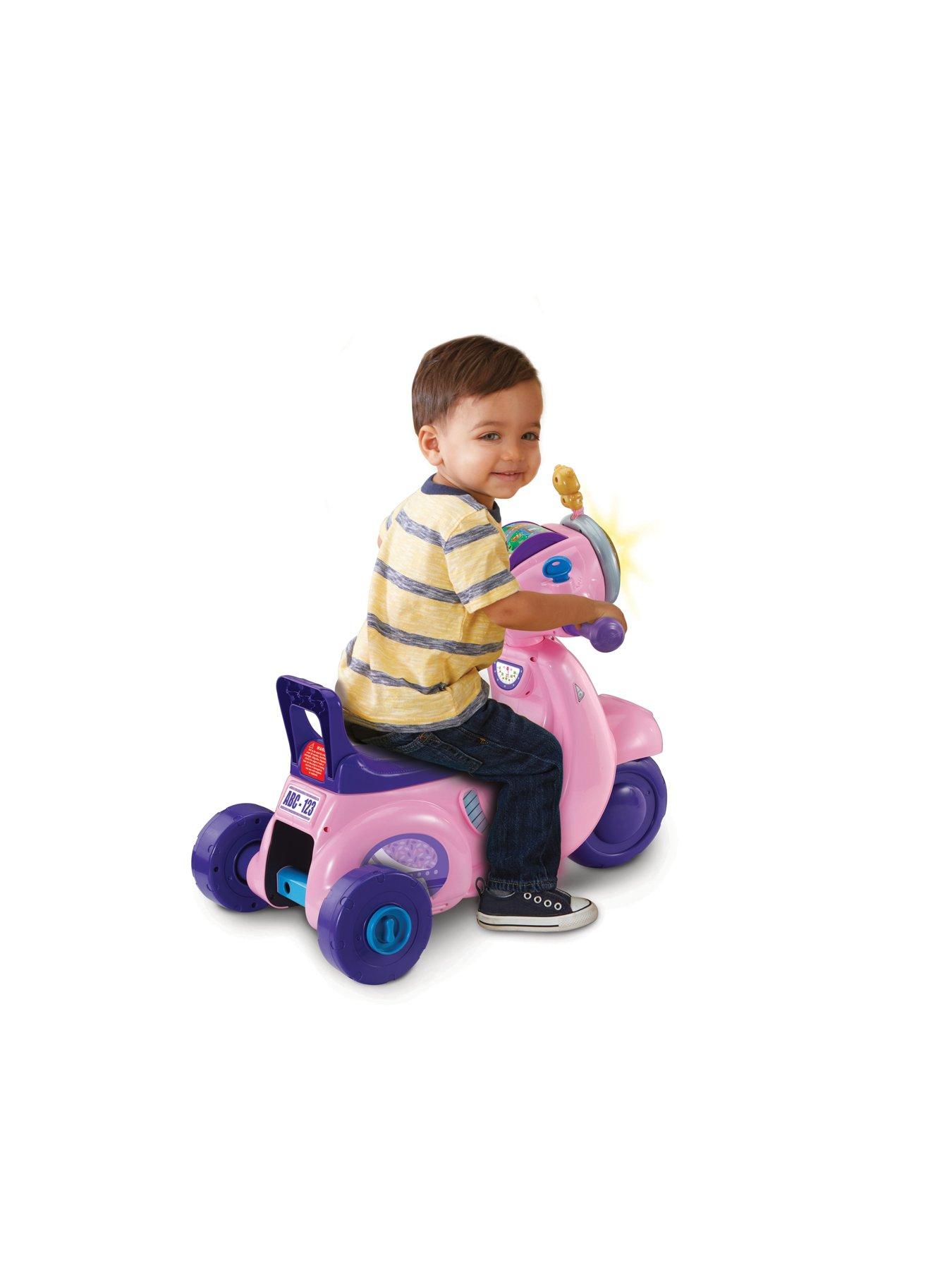 Image 2 of 7 of VTech 2-in-1 Ride & Balance Scooter pink