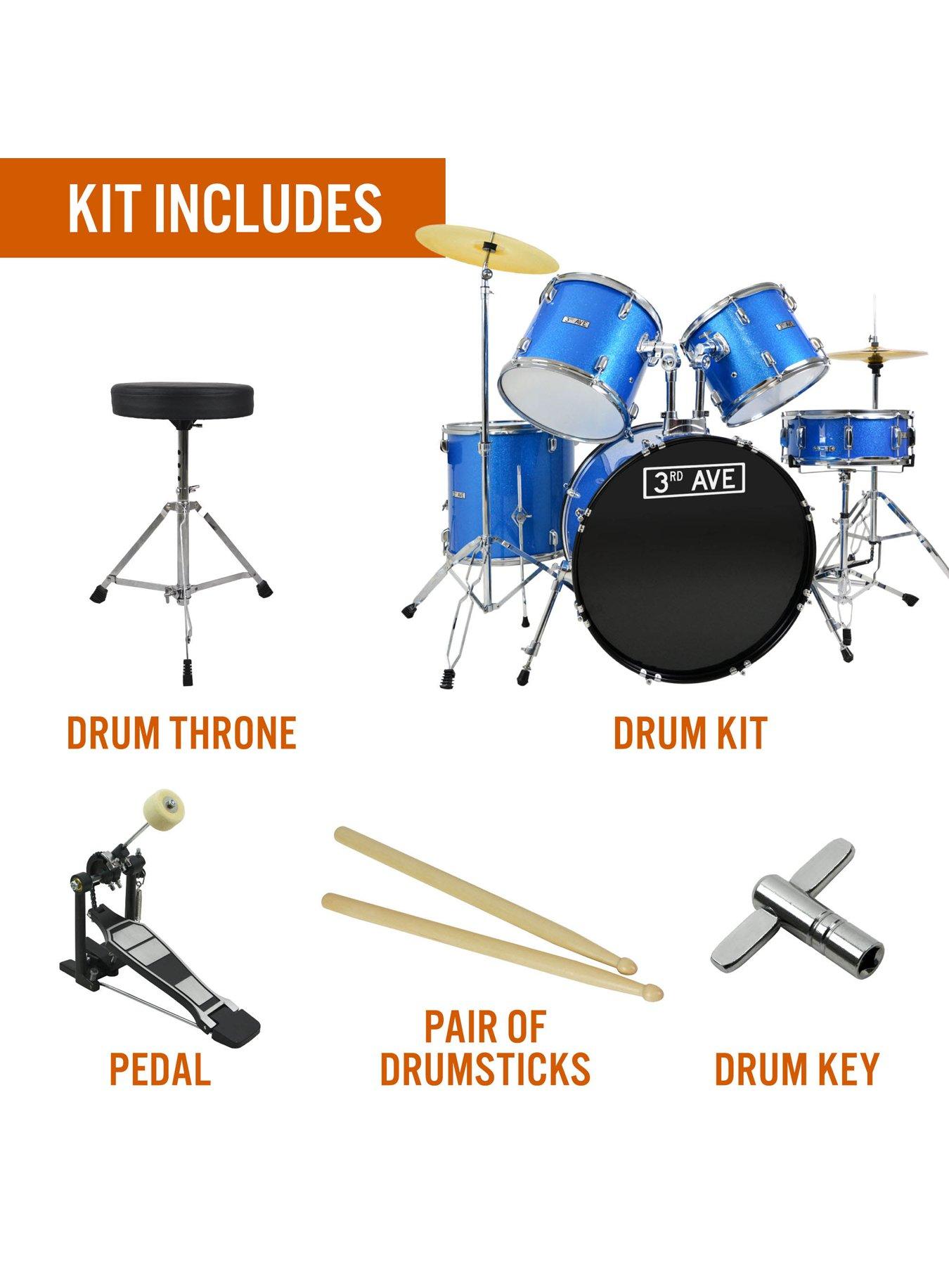 3rd-avenue-3rd-avenue-full-size-drum-kit-shine-blueback