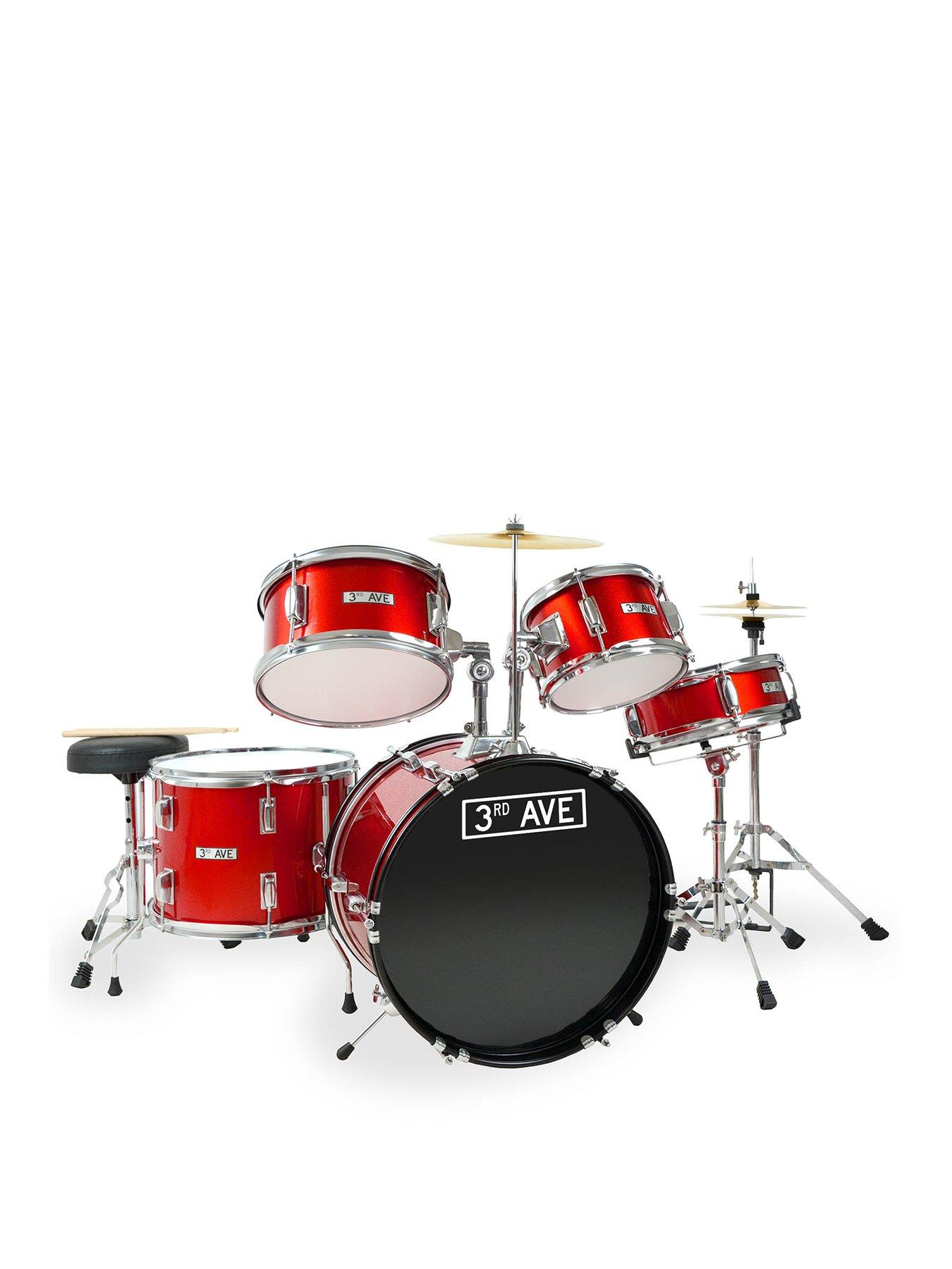 3rd-avenue-3rd-avenue-5-piece-kids-junior-drum-kit-red