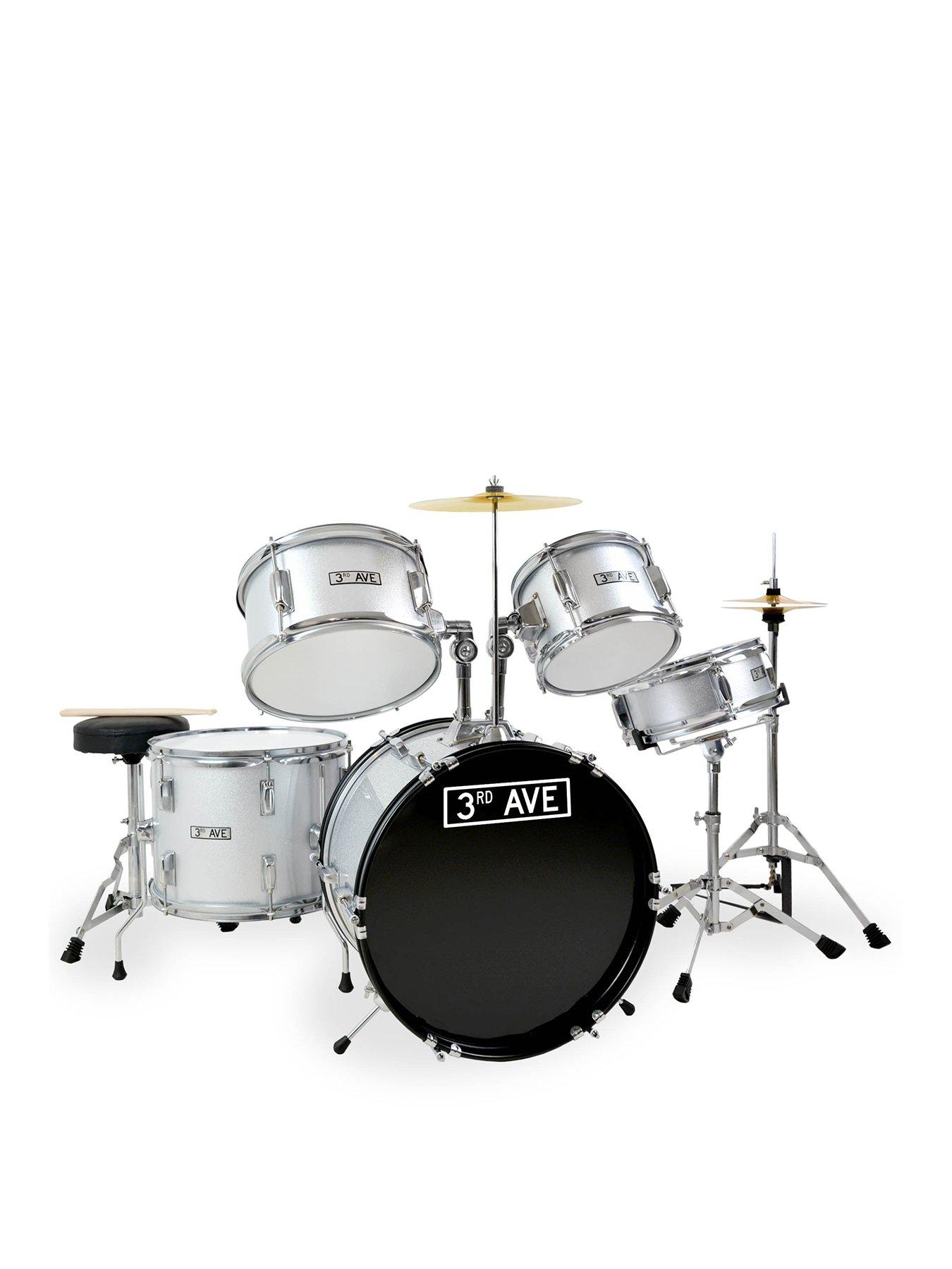 3rd-avenue-3rd-avenue-5-piece-kids-junior-drum-kit-silver