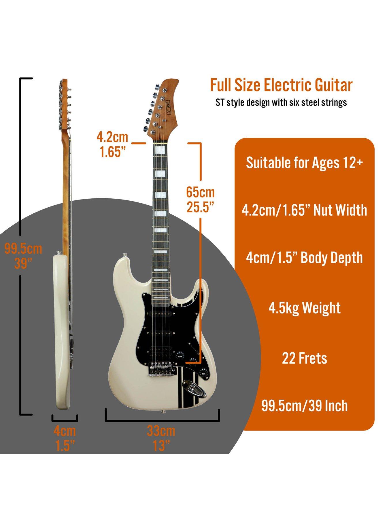 Image 2 of 4 of 3rd Avenue Stateside Series Electric Guitar Pack - Atlantic White