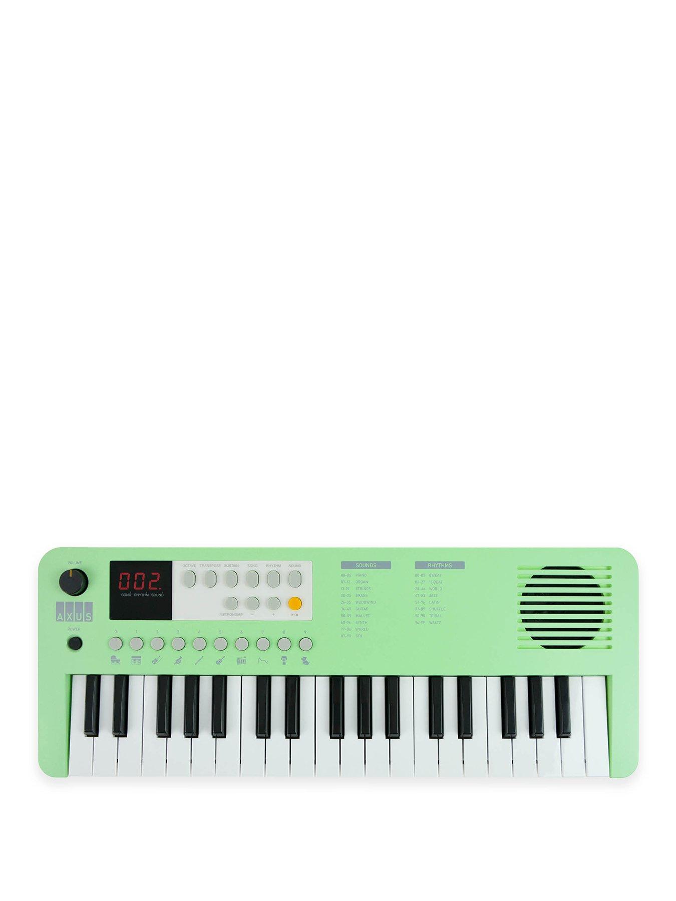 axus-axus-37-note-mini-keyboard-for-beginners-green