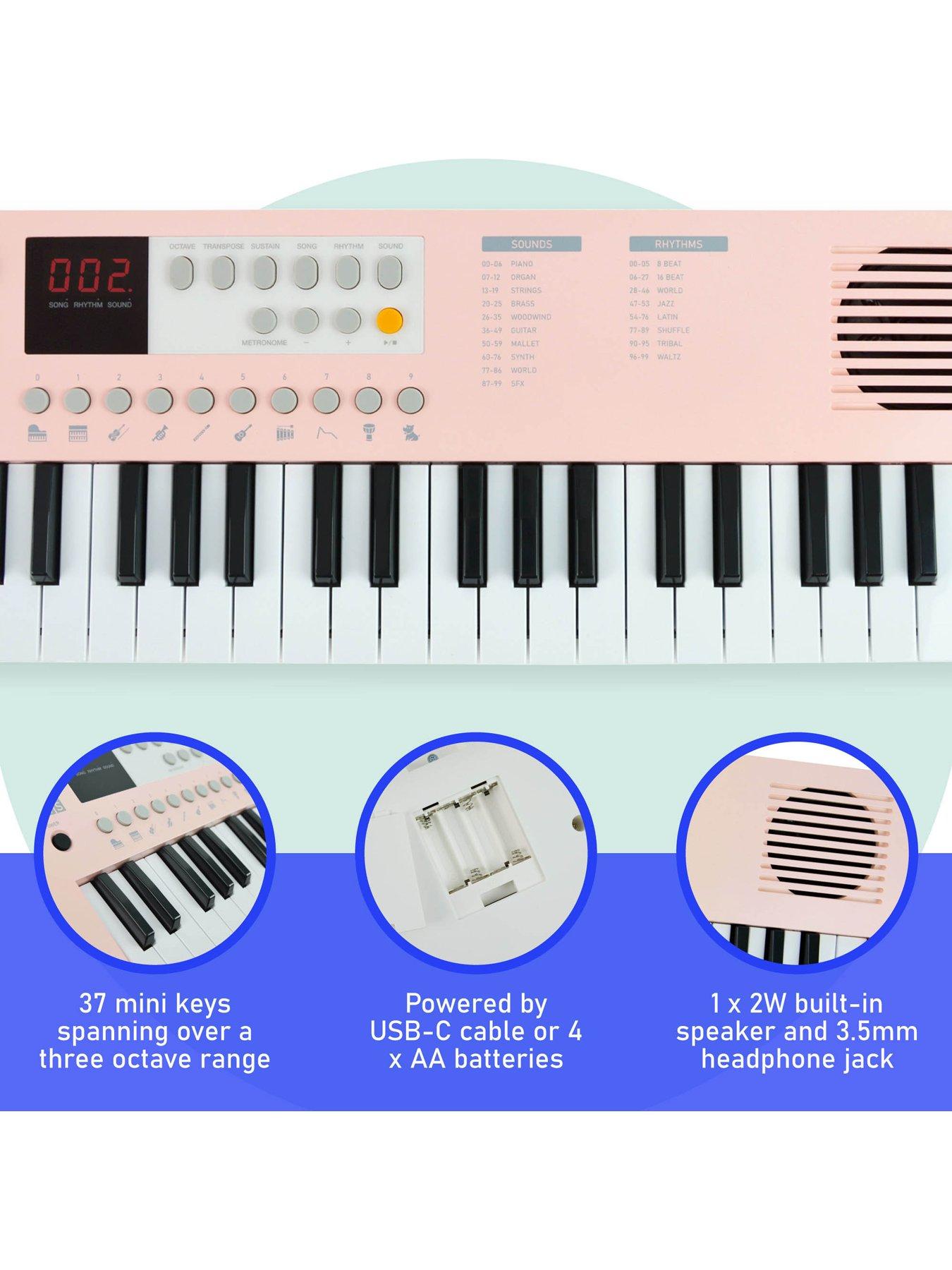 axus-axus-37-note-mini-keyboard-for-beginners-pinkstillFront