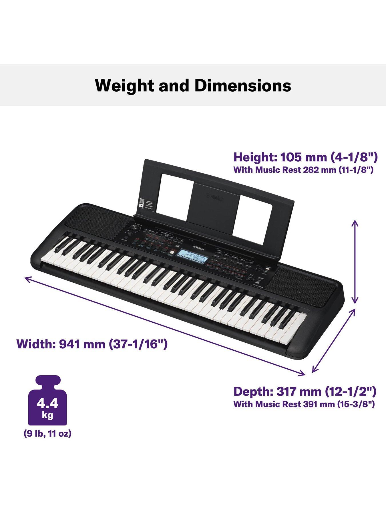 3rd-avenue-yamaha-psre383-portable-keyboard-packagestillFront