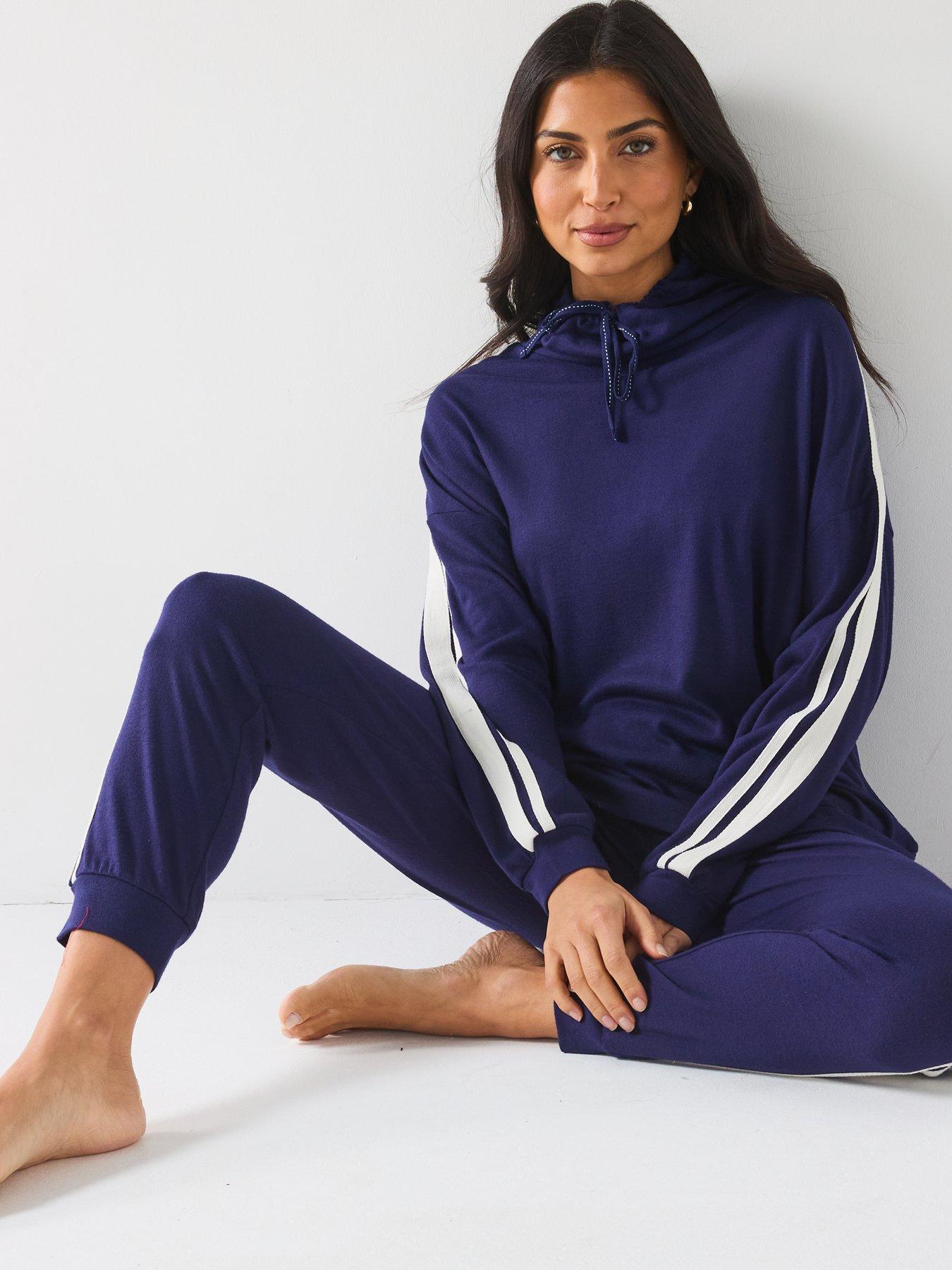 v-by-very-cowl-neck-contrast-loungewear-setdetail