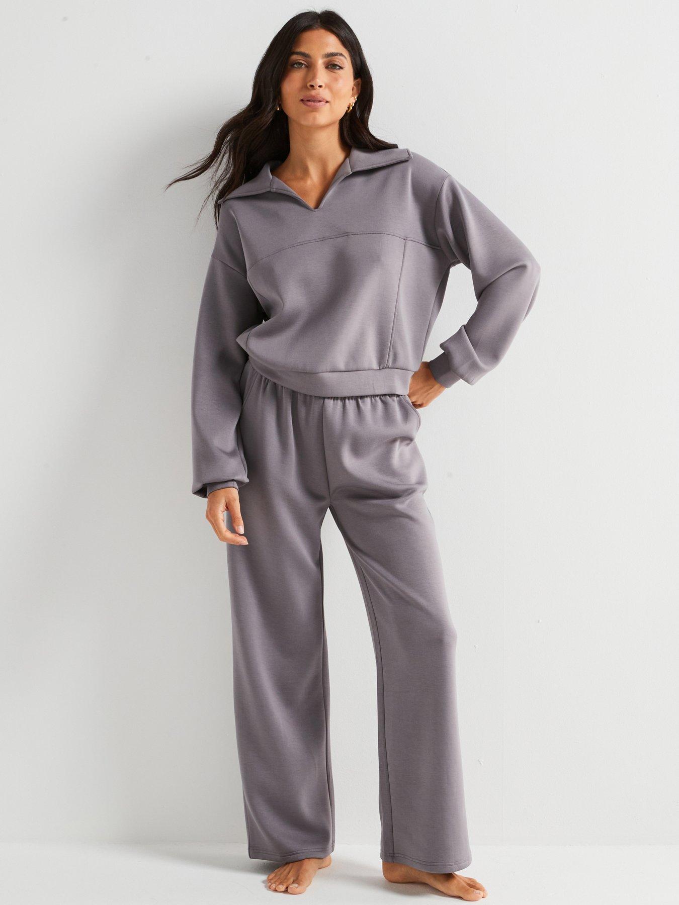 v-by-very-v-neck-loungewear-set