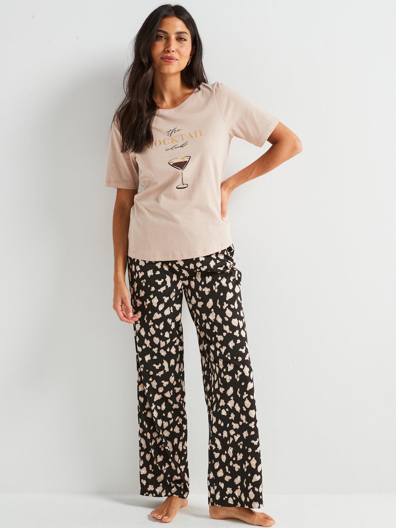 everyday-cocktail-print-short-sleeve-and-wide-leg-pj-set