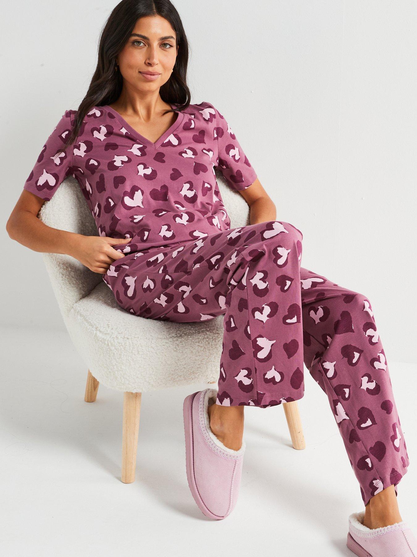 everyday-leopard-heart-print-short-sleeve-and-wide-leg-pj-setback