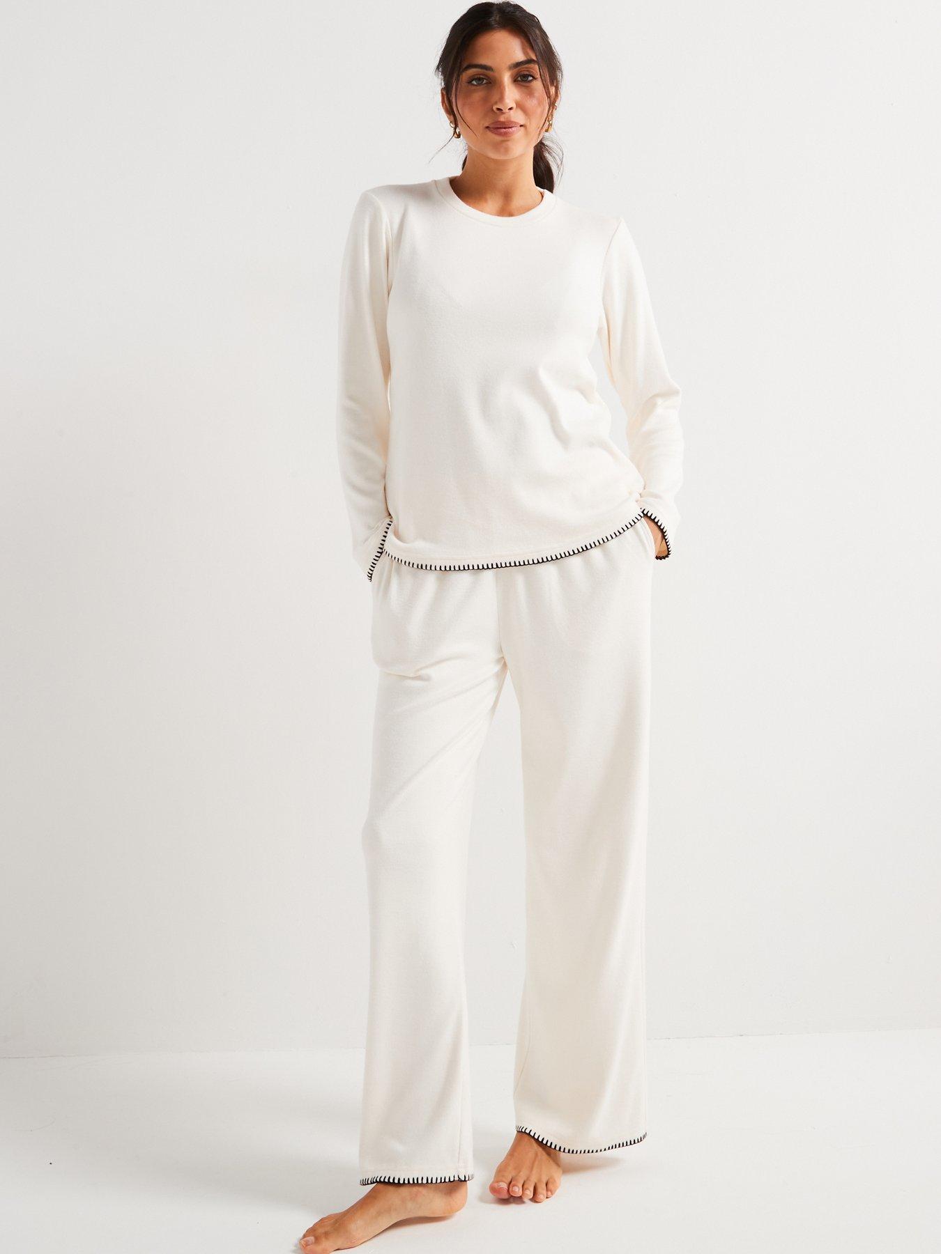 v-by-very-stitch-detail-sweat-and-wide-leg-loungewear-set-cream