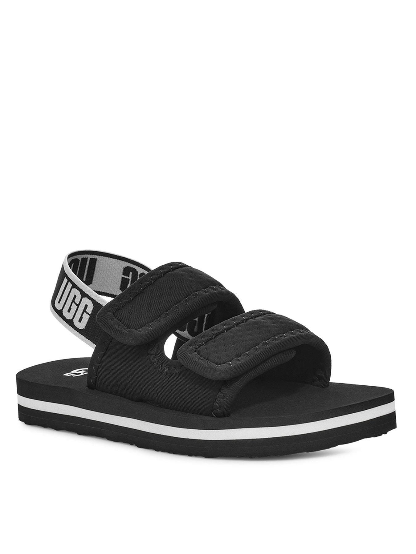 ugg-kids-lennon-slingback-sandal-blackstillFront