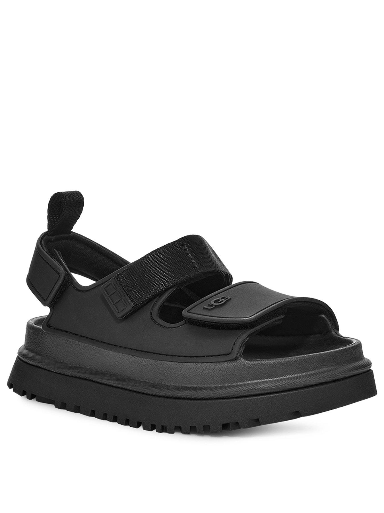 ugg-kids-goldenglow-sandal-blackstillFront