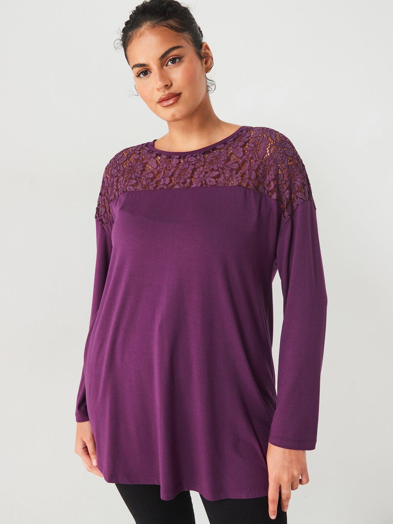 v-by-very-curve-lace-yoke-long-sleeve-top-purple