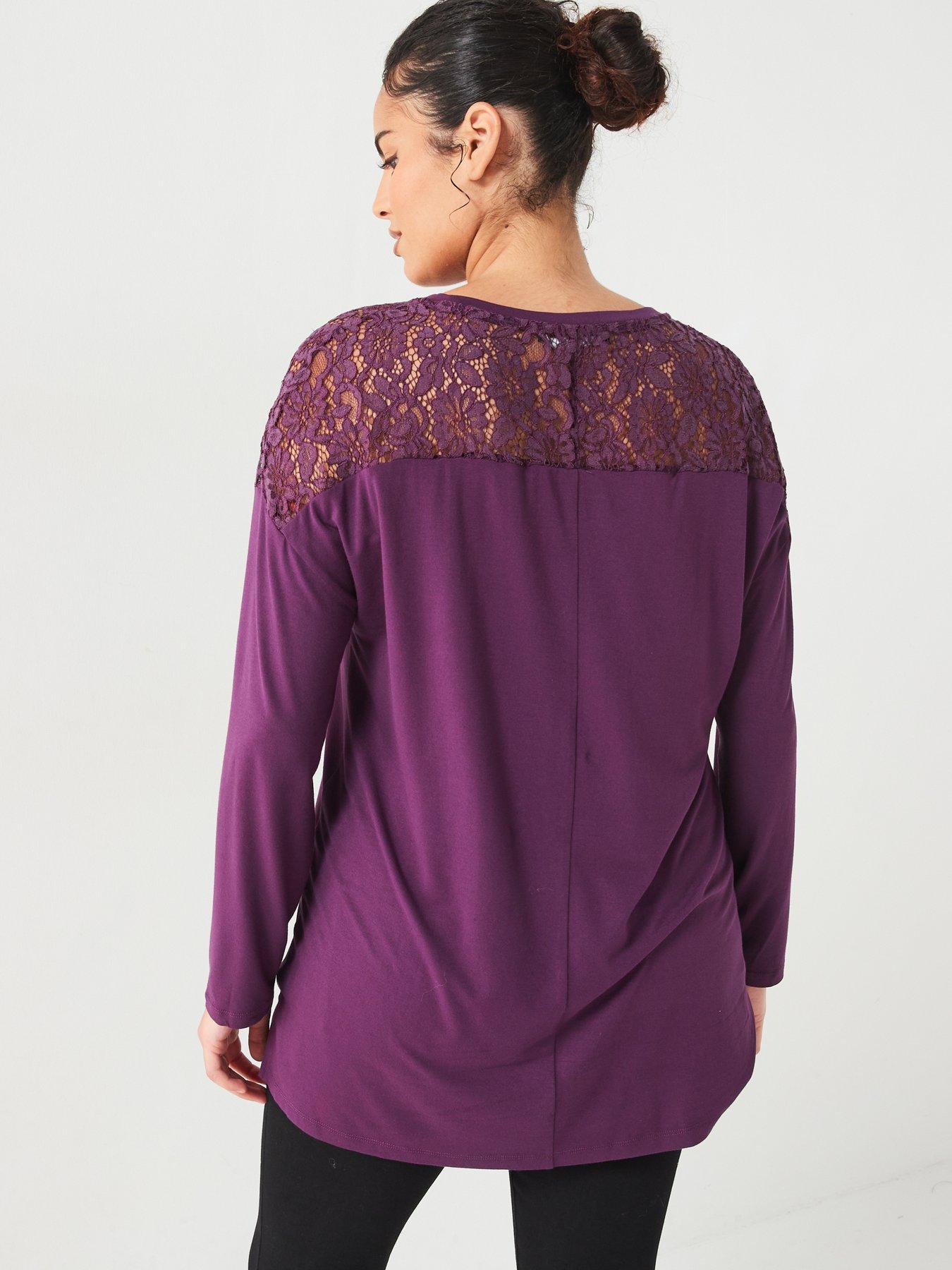 v-by-very-curve-lace-yoke-long-sleeve-top-purplestillFront