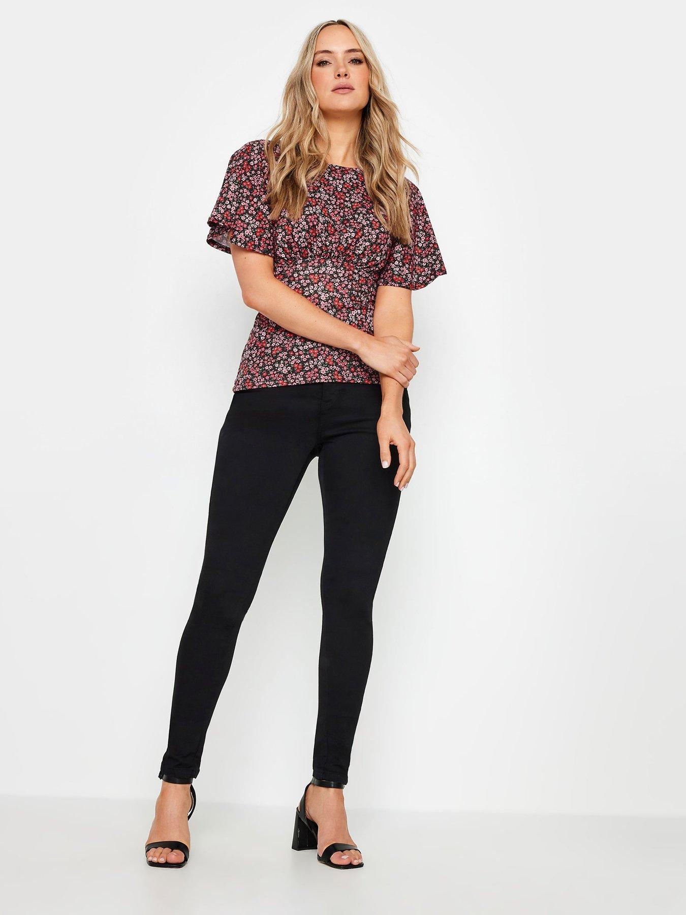 long-tall-sally-tall-ditsy-flutter-sleeve-top-redback