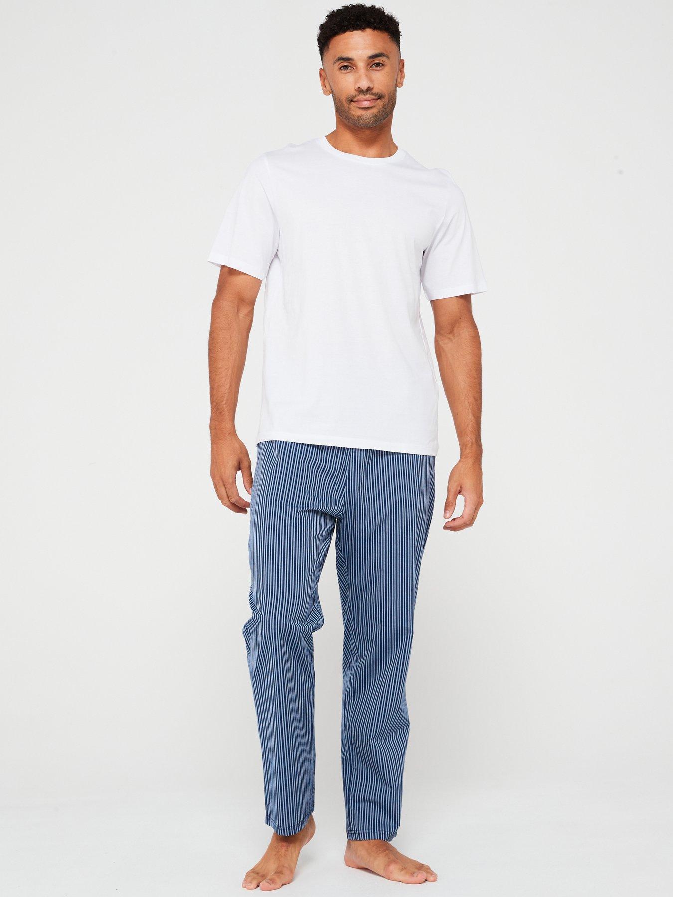 jack-jones-t-shirt-and-pyjama-bottoms-set-white