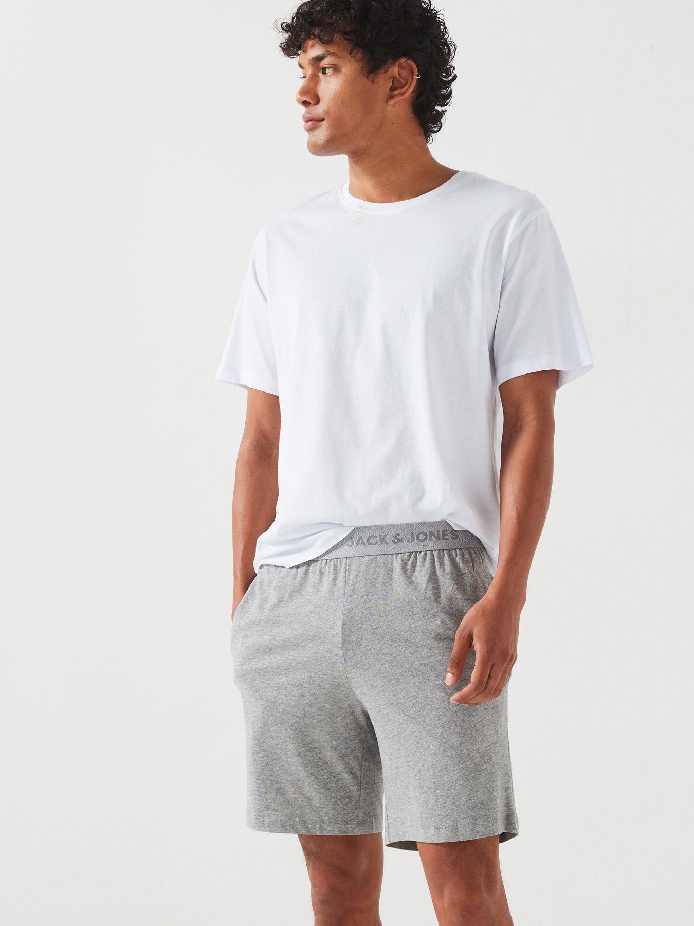 jack-jones-t-shirt-and-shorts-pyjama-set-white