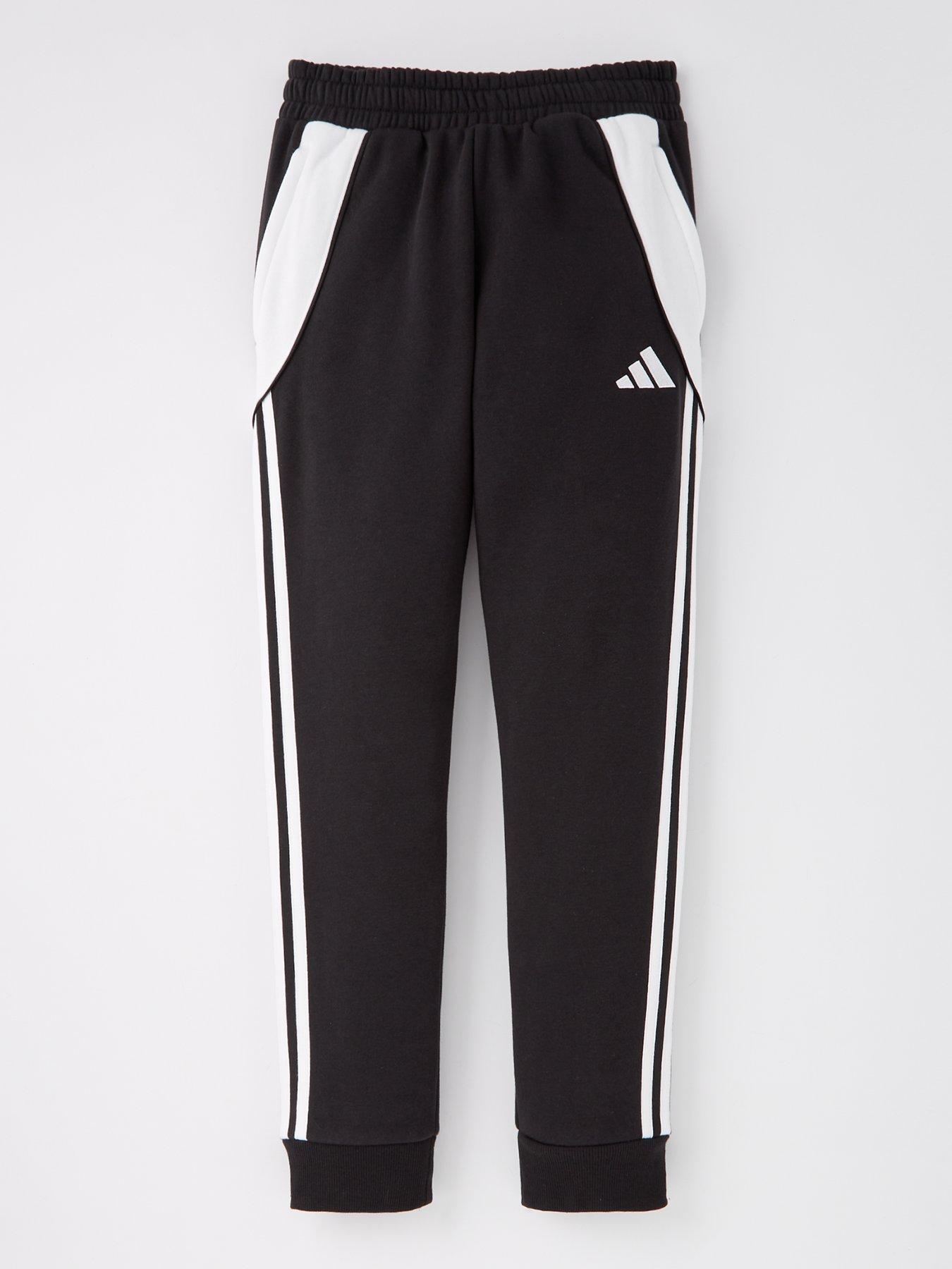 adidas-junior-tiro-24-football-sweat-pants-black-whitefront