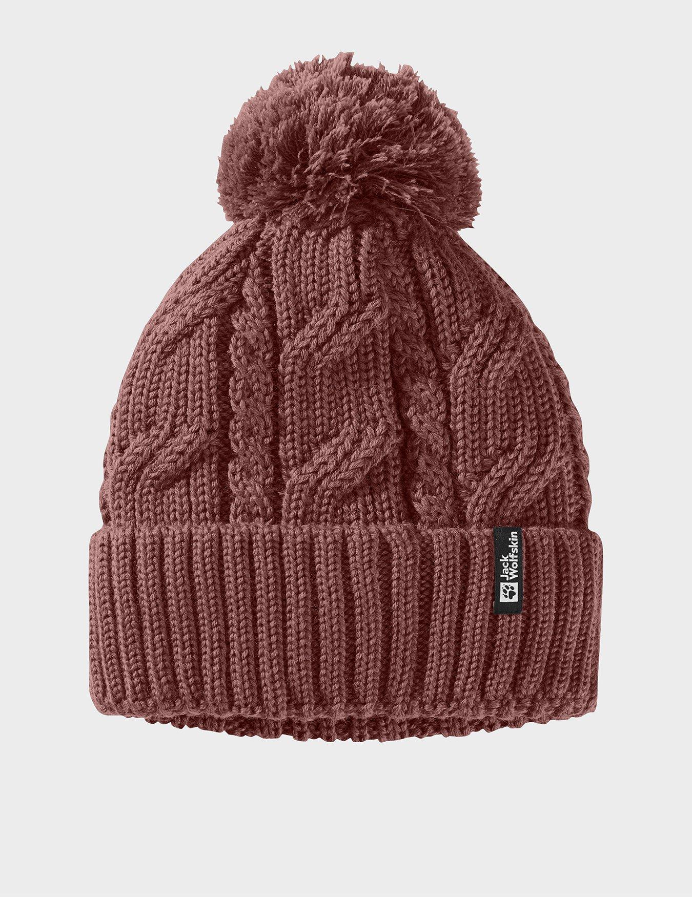 jack-wolfskin-unisex-pompom-beanie-burgandy