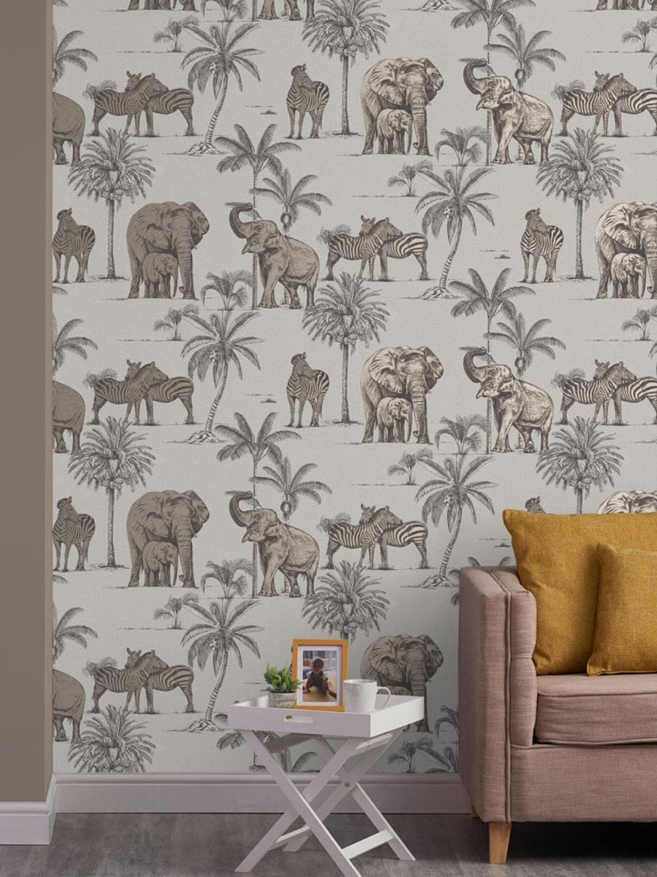Image 1 of 3 of Fresco Kenya Rose Gold Wallpaper