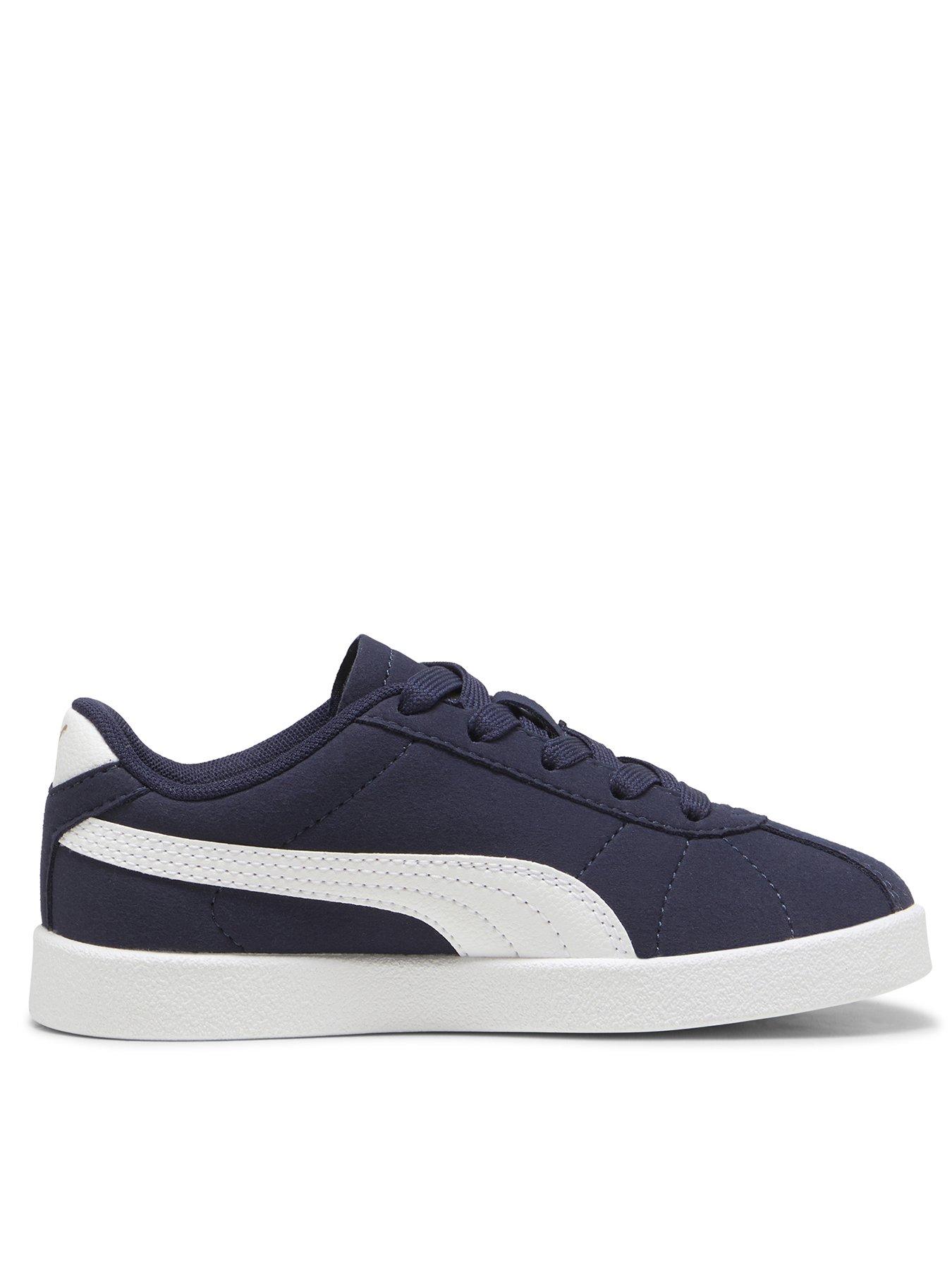 puma-kids-boys-club-ii-trainers-navy