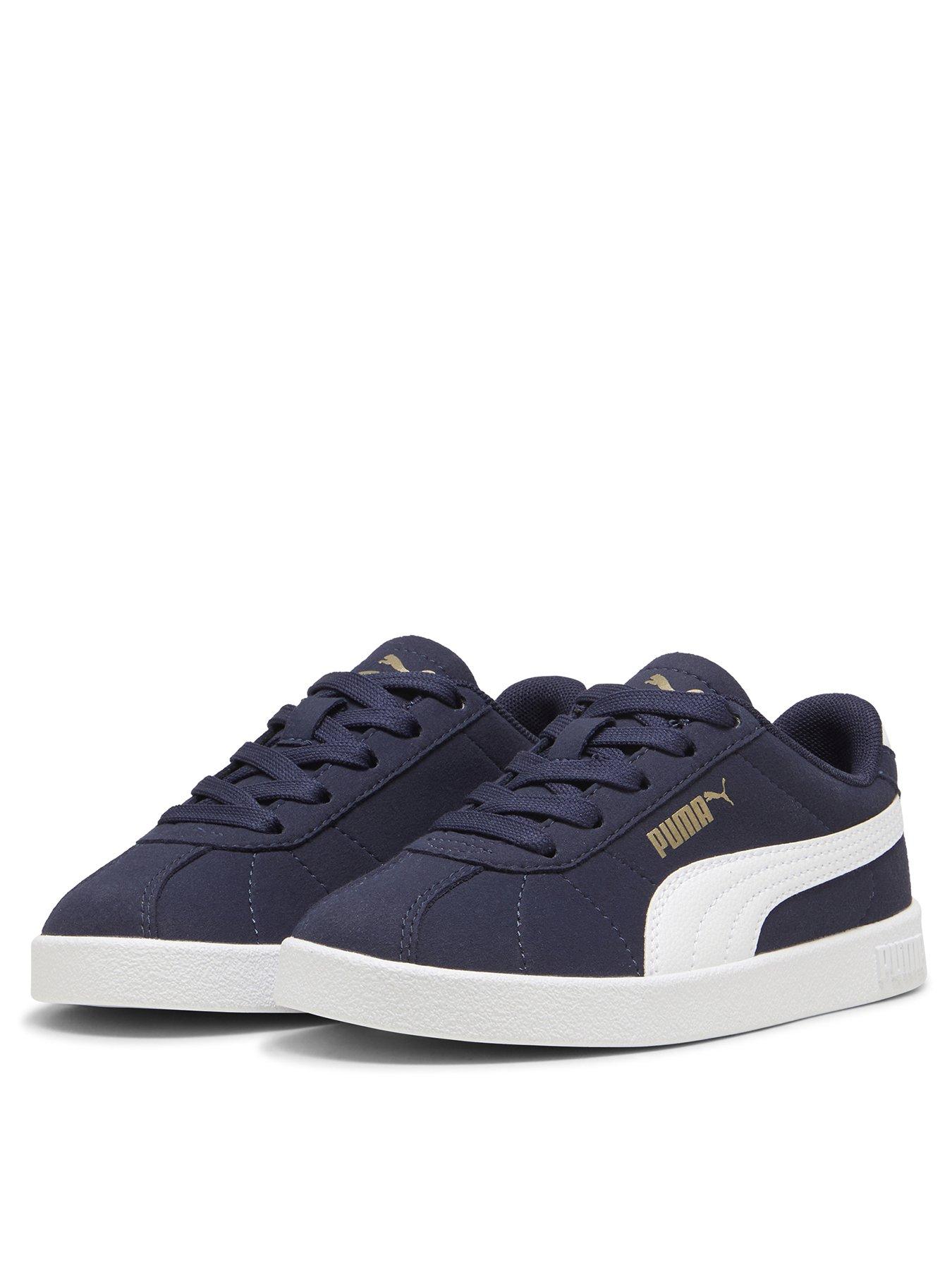 puma-kids-boys-club-ii-trainers-navystillFront