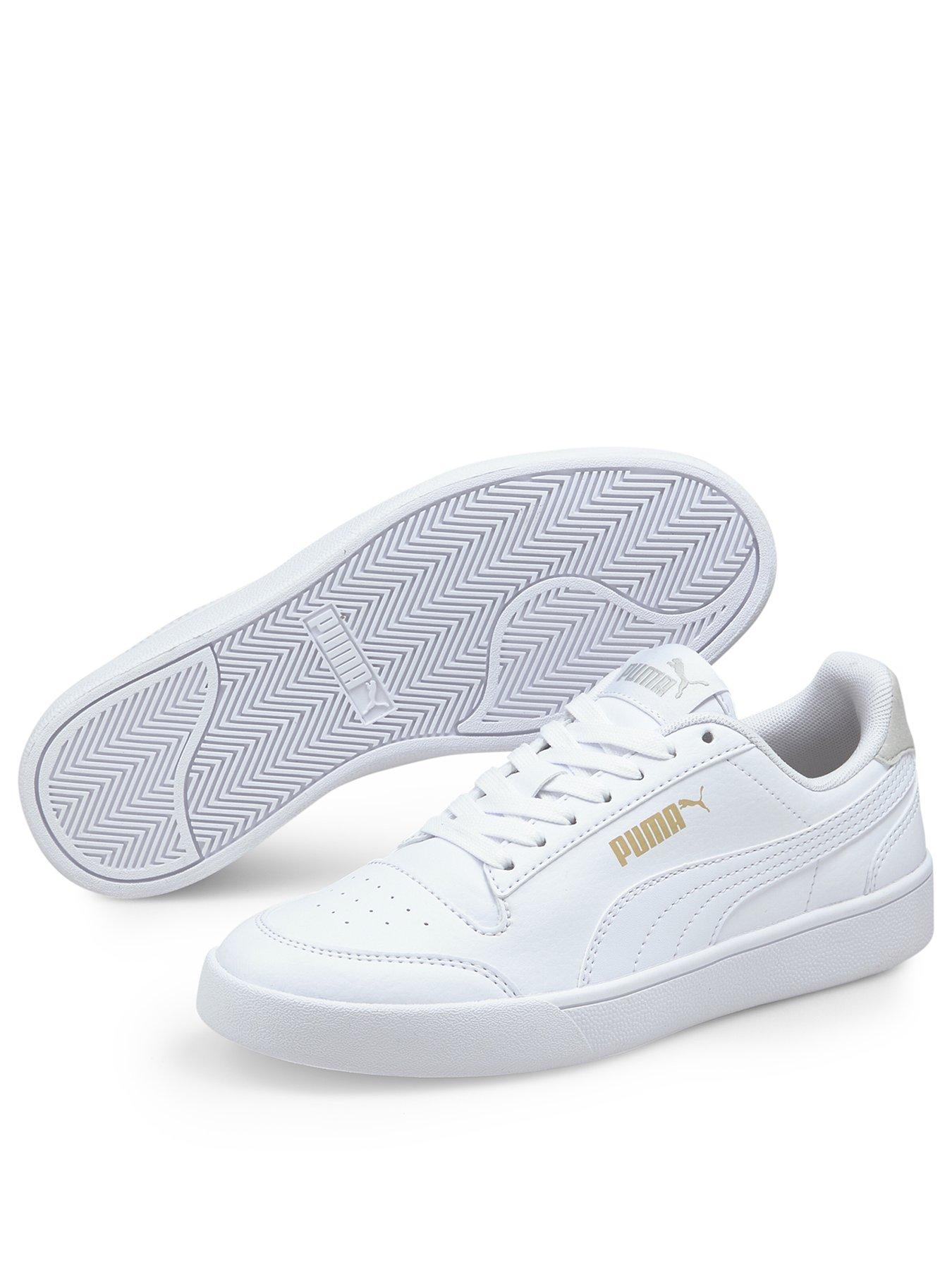 puma-junior-unisex-shuffle-trainers-whitestillFront