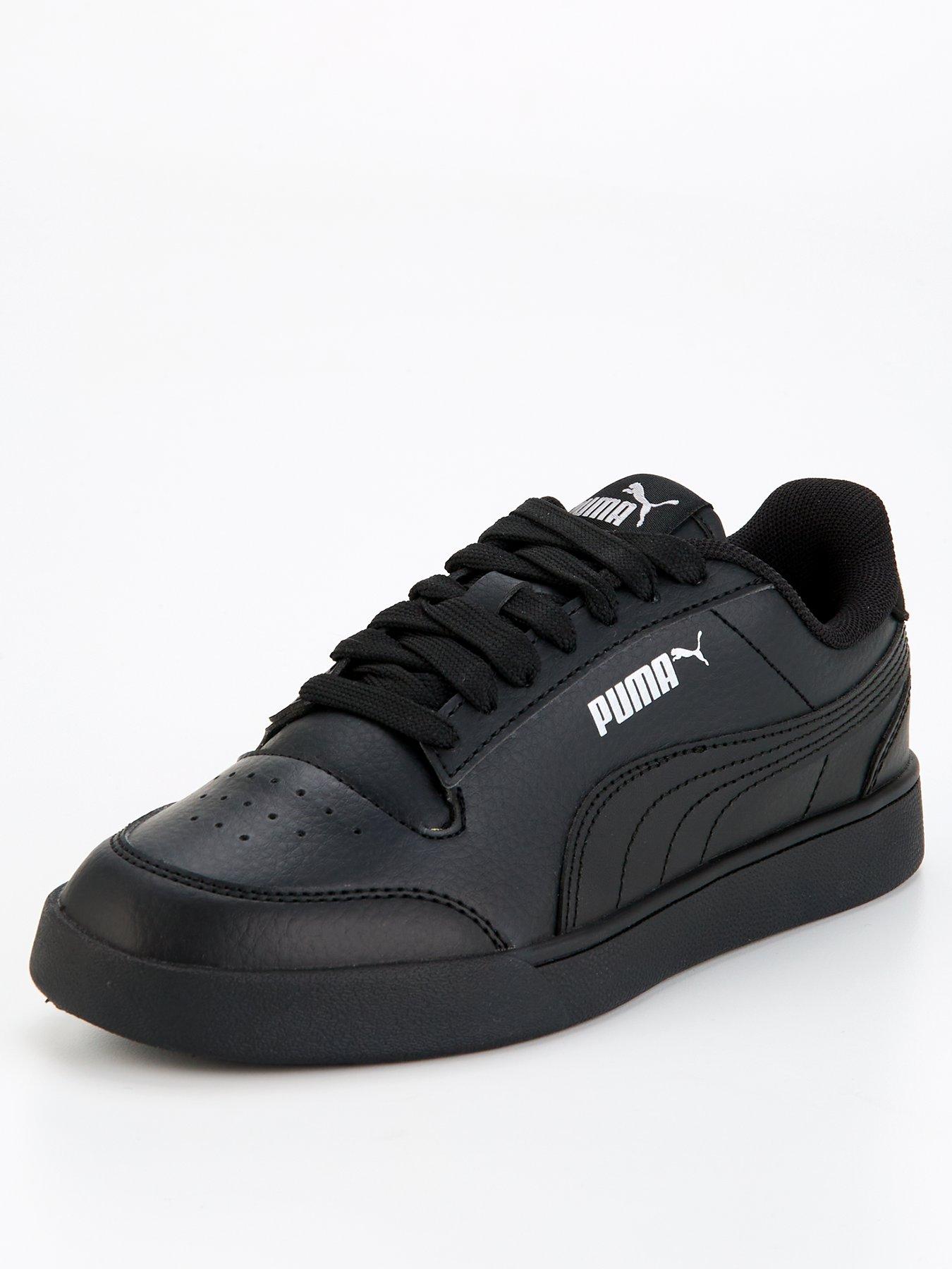 puma-junior-unisex-shuffle-trainers-blackstillFront