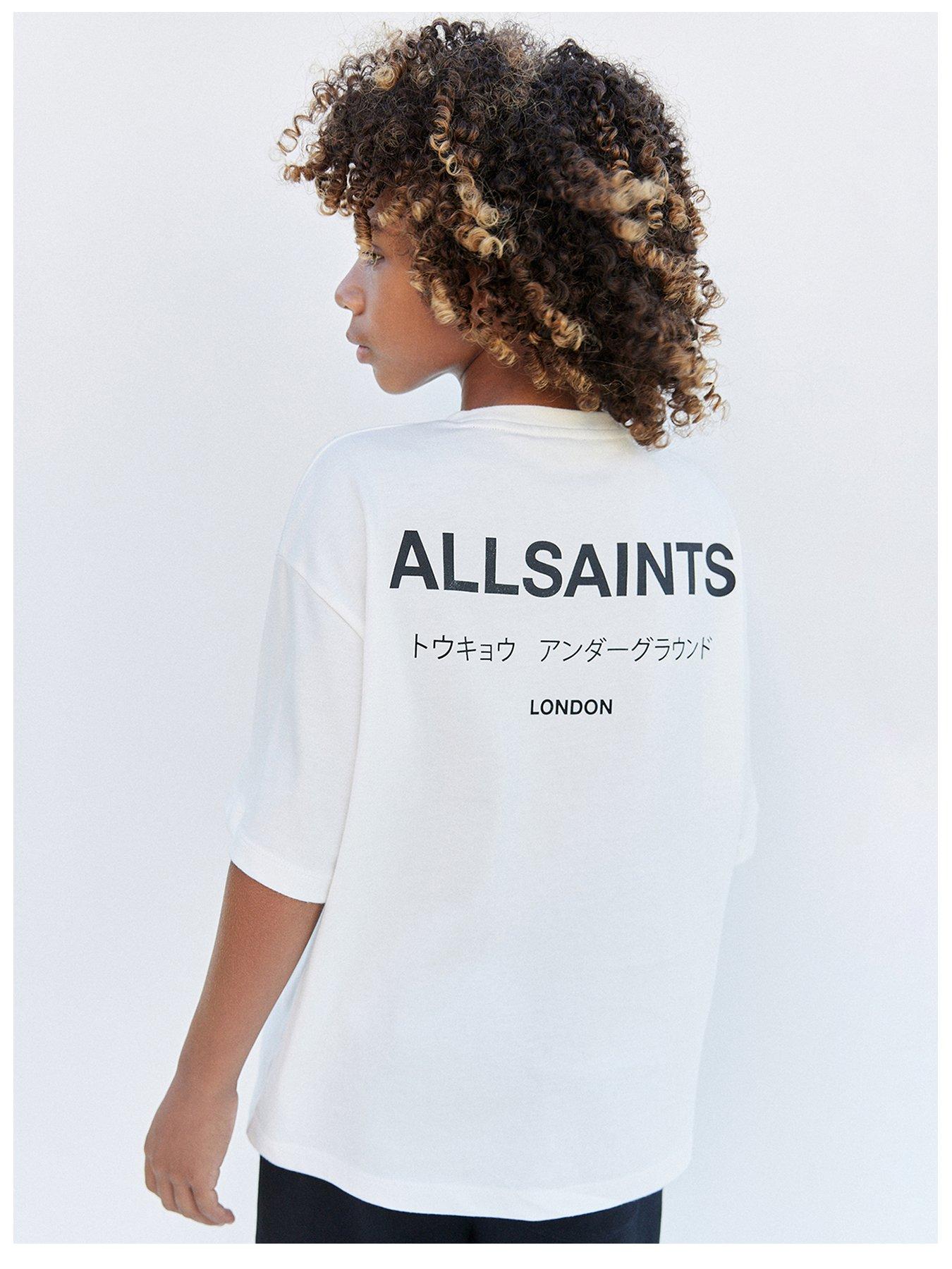 Image 3 of 5 of smALLSAINTS Boys Underground Back Print Logo Tee - White