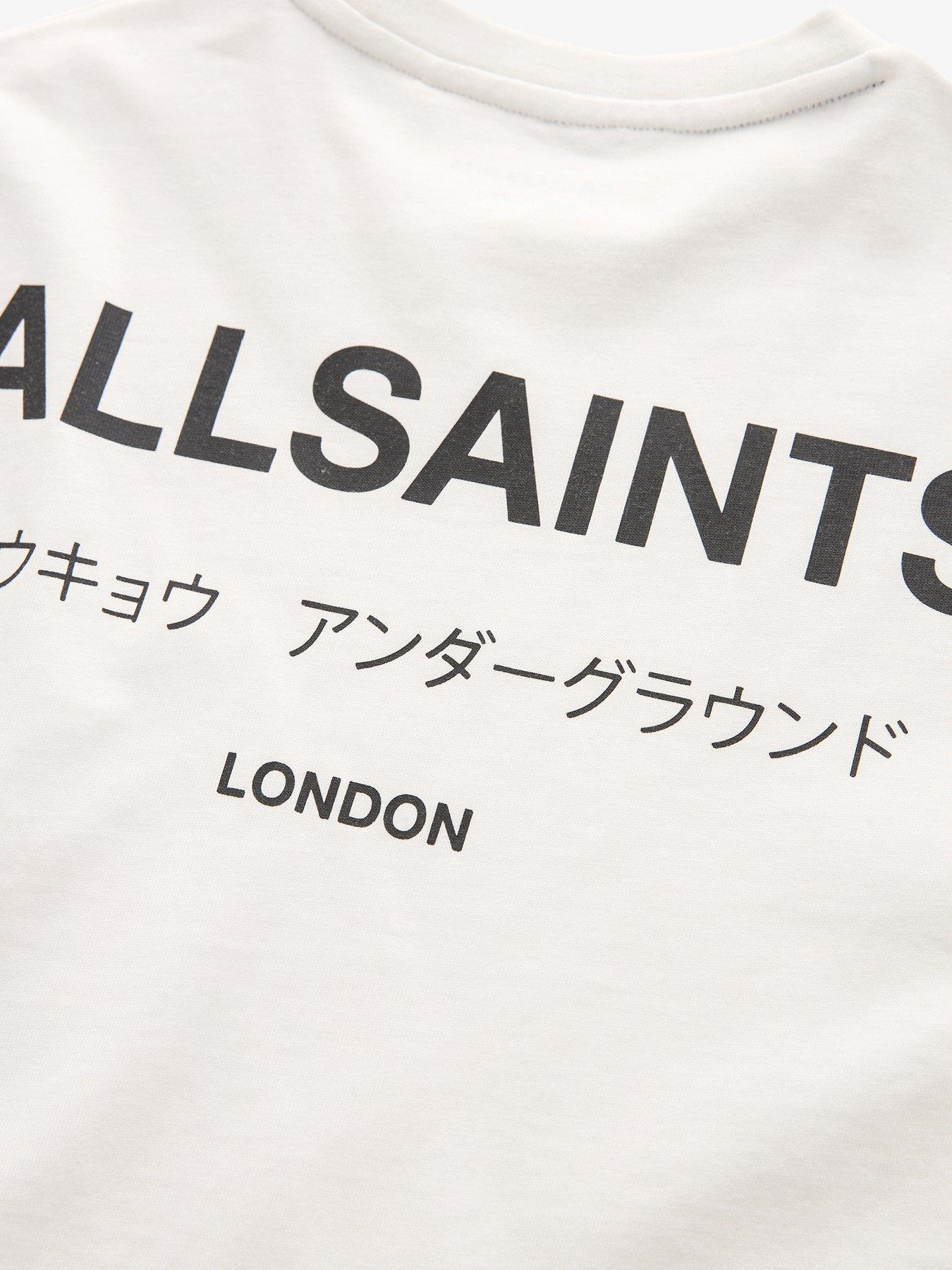 Image 4 of 5 of smALLSAINTS Boys Underground Back Print Logo Tee - White