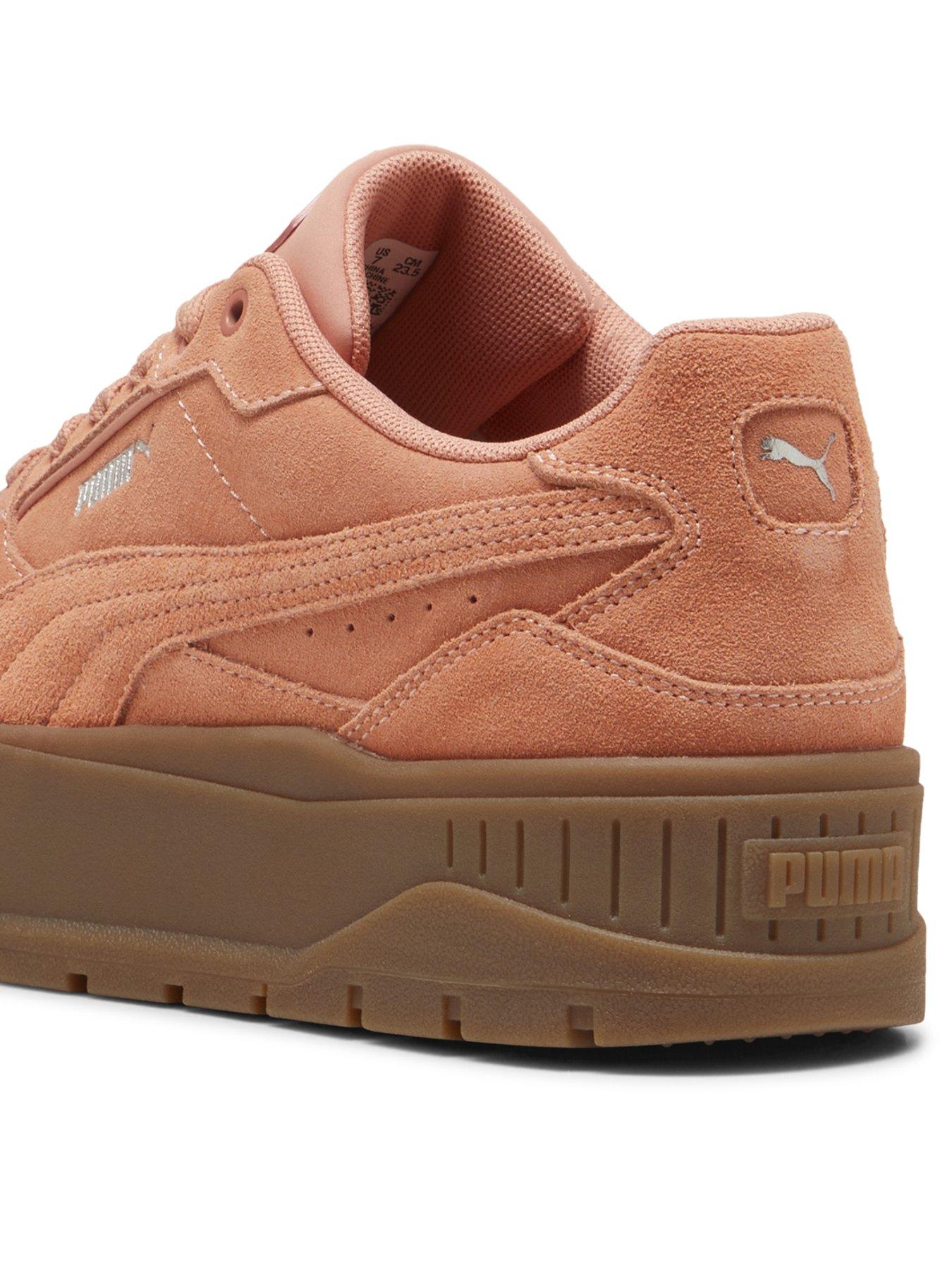 Image 3 of 7 of Puma Womens Karmen 2.0 Idol Suede Trainers - Light Orange