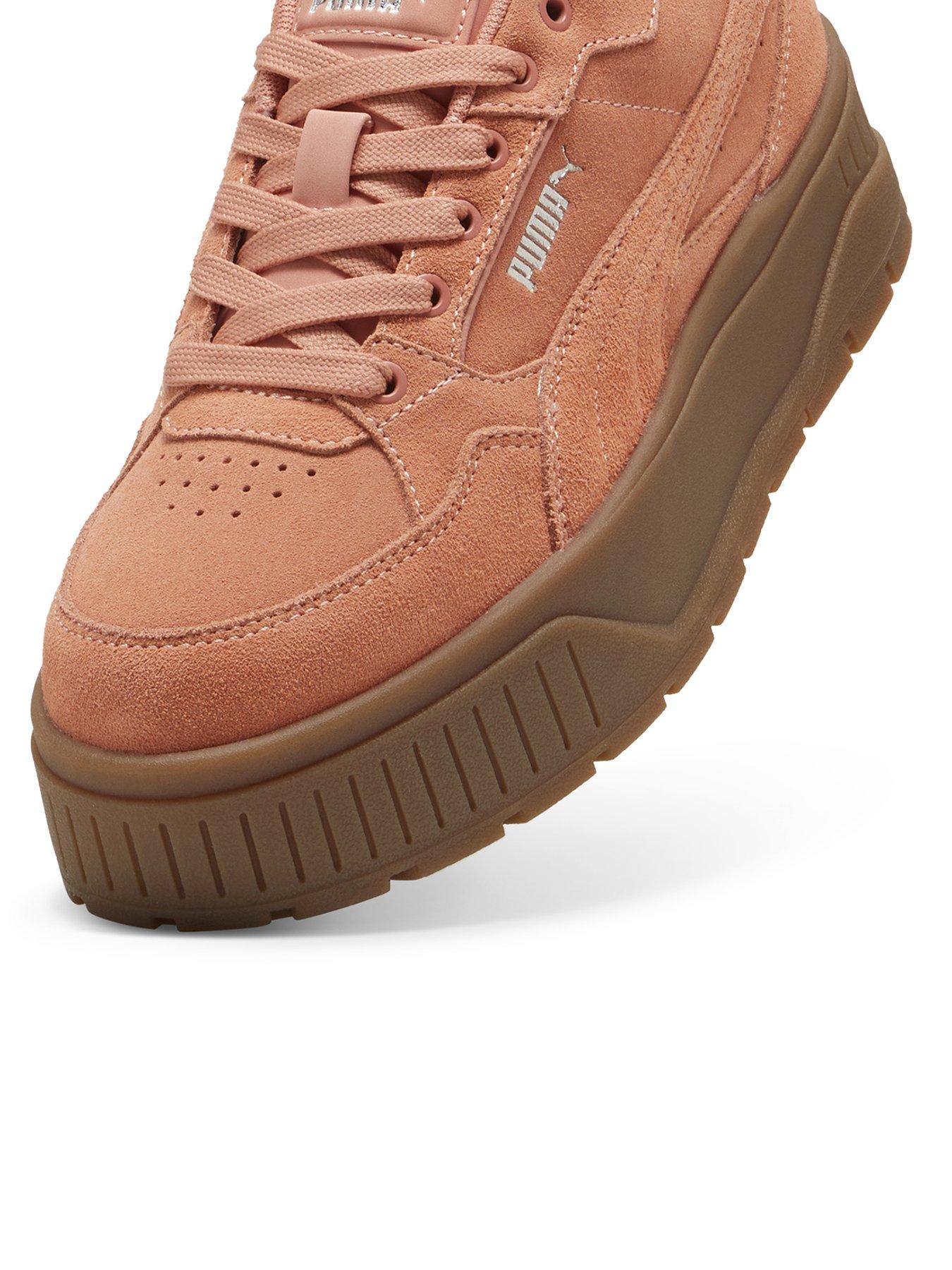 Image 5 of 7 of Puma Womens Karmen 2.0 Idol Suede Trainers - Light Orange